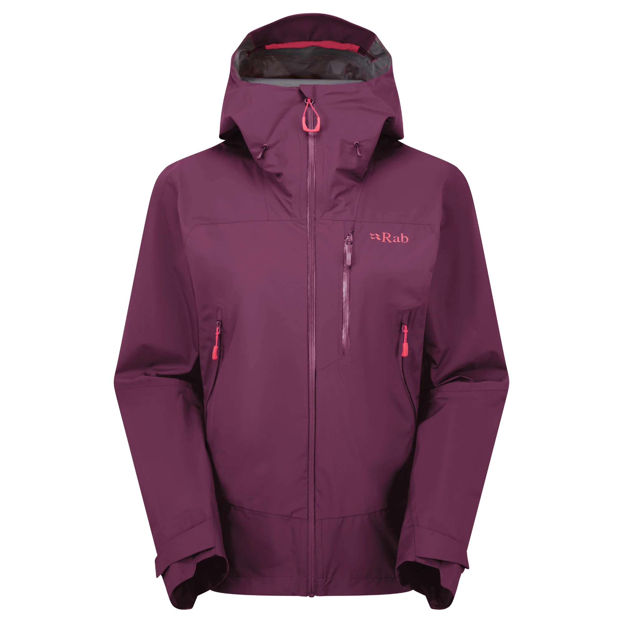 Rab Women's Downpour Mountain 2.5L Waterproof Jacket (Mulberry)