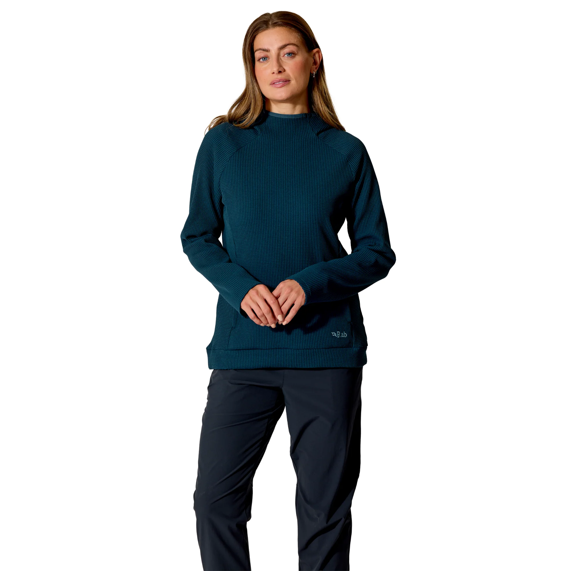 Rab Women's Hepton Pullover Hoodie (Tempest Blue) - Image 2