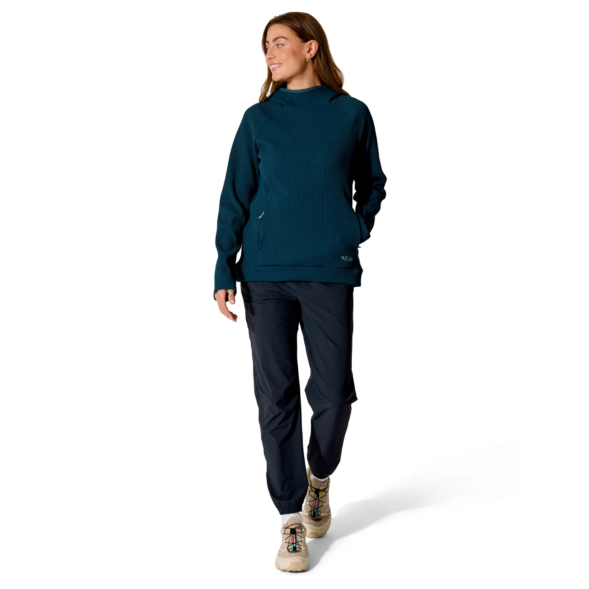 Rab Women's Hepton Pullover Hoodie (Tempest Blue) - Image 4