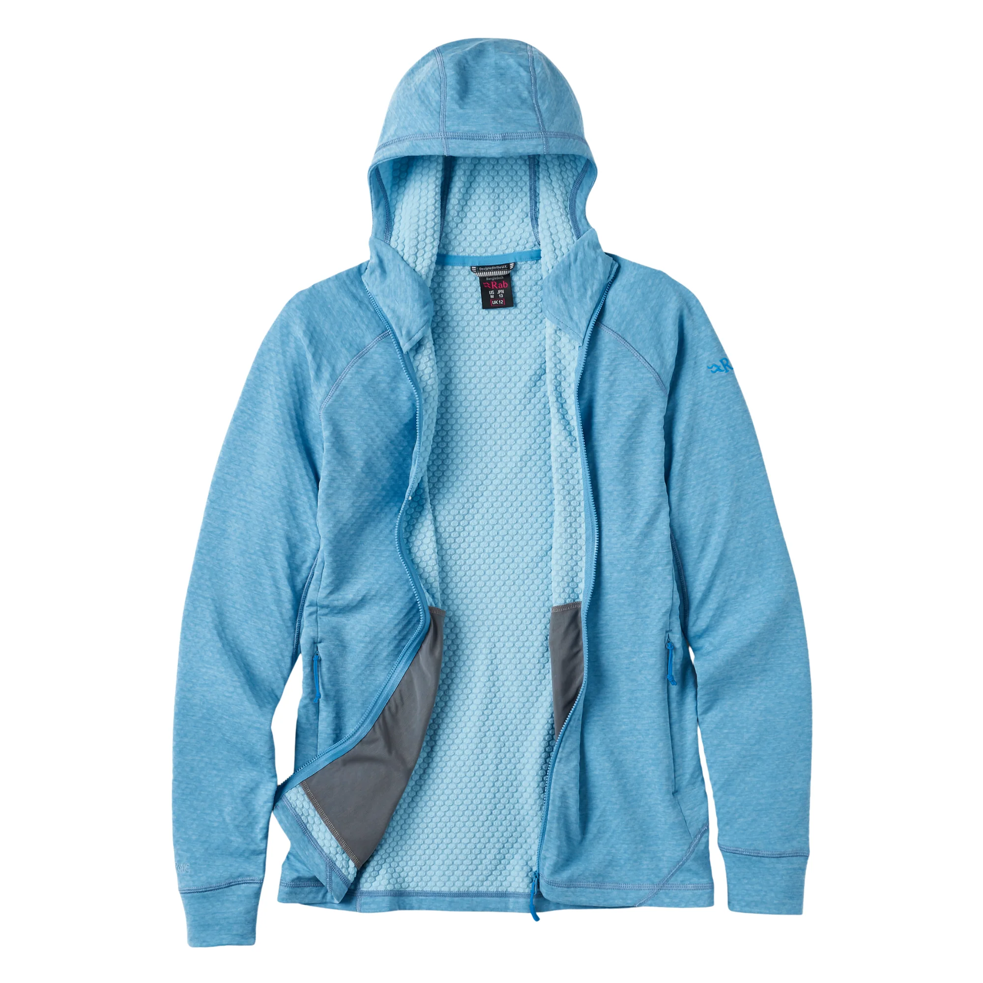 Rab Women's Nexus Full Zip Hooded Fleece (Bluebird) - Image 3