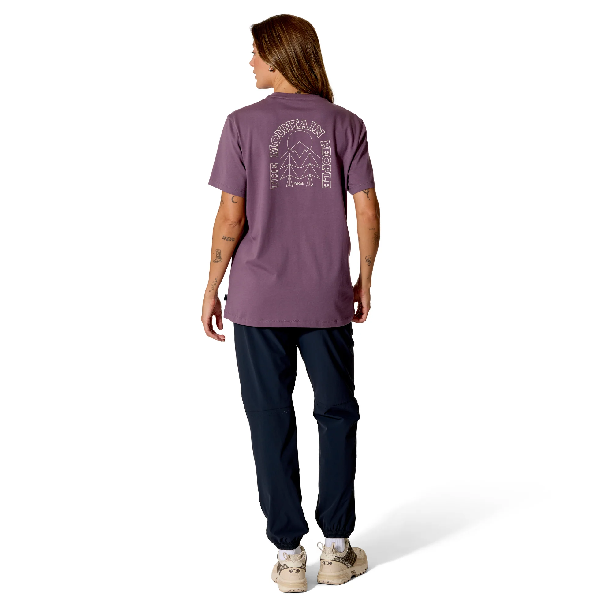 Rab Women's Stance Cirque Organic Cotton Short Sleeve Tee (Dark Iris) - Image 5