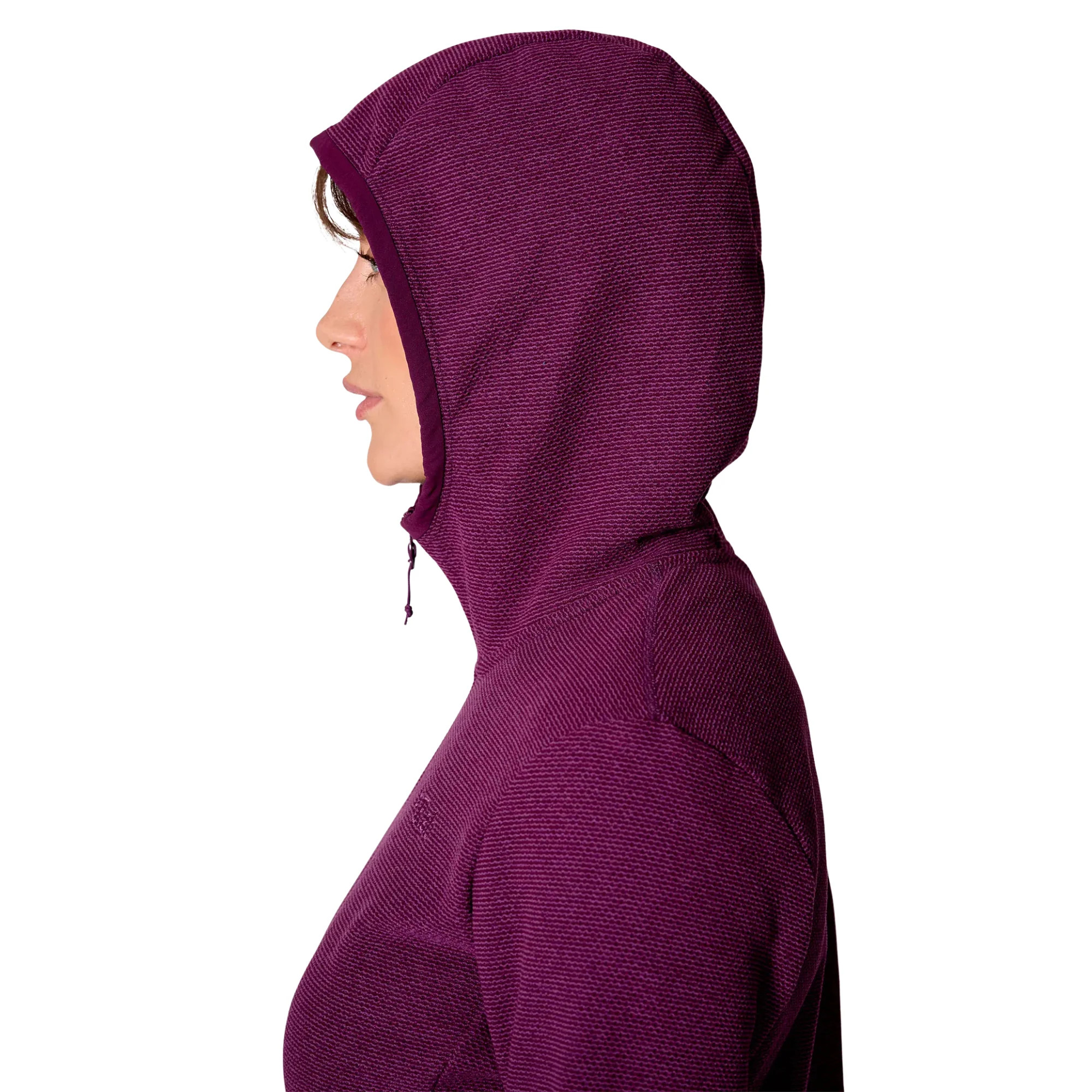 Rab Women's Stavel Hooded Full Zip Fleece (Mulberry) - Image 5