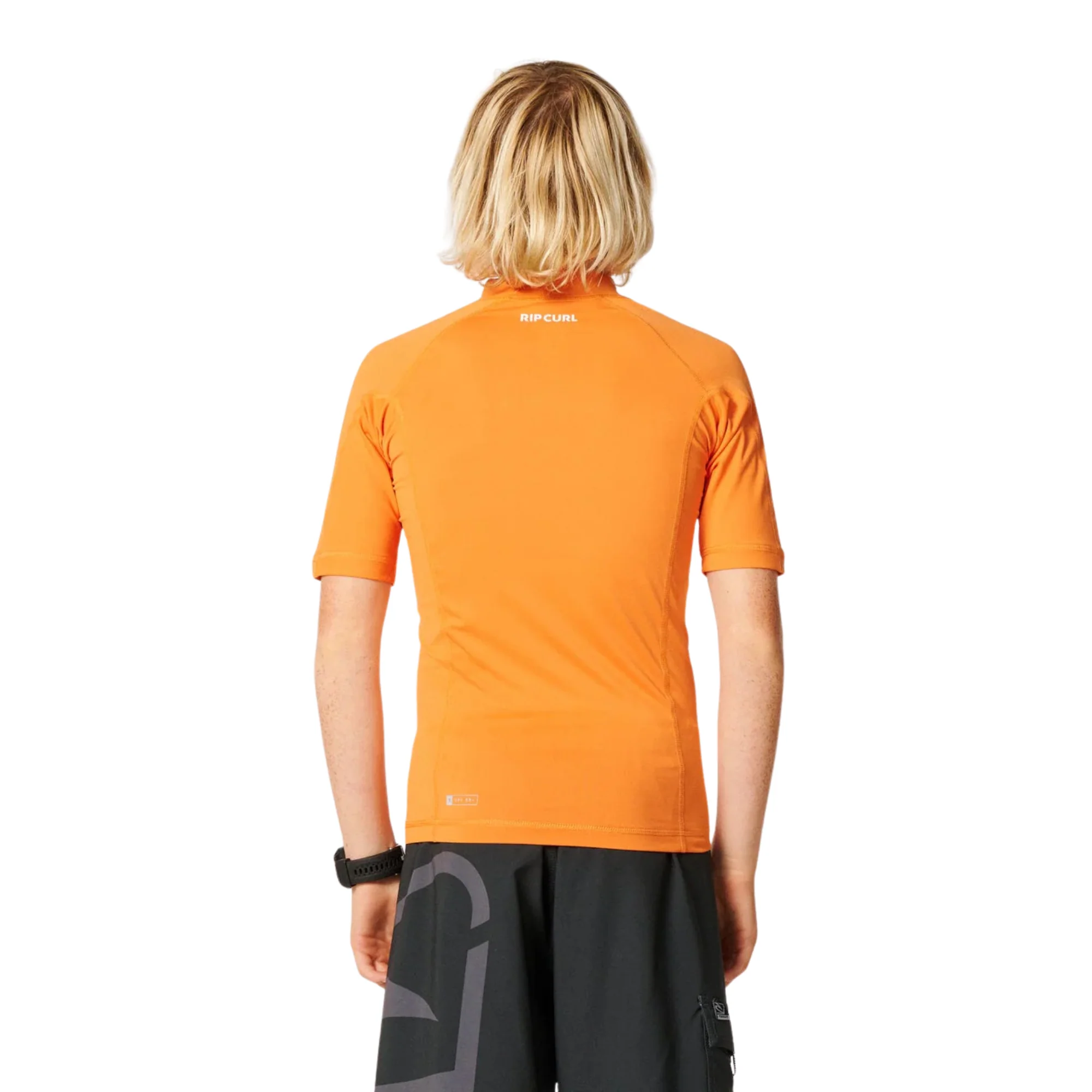 Rip Curl Junior Waves UPF50 Short Sleeve Rash Vest (Vitamin C)(Sizes UK8-16) - Image 3