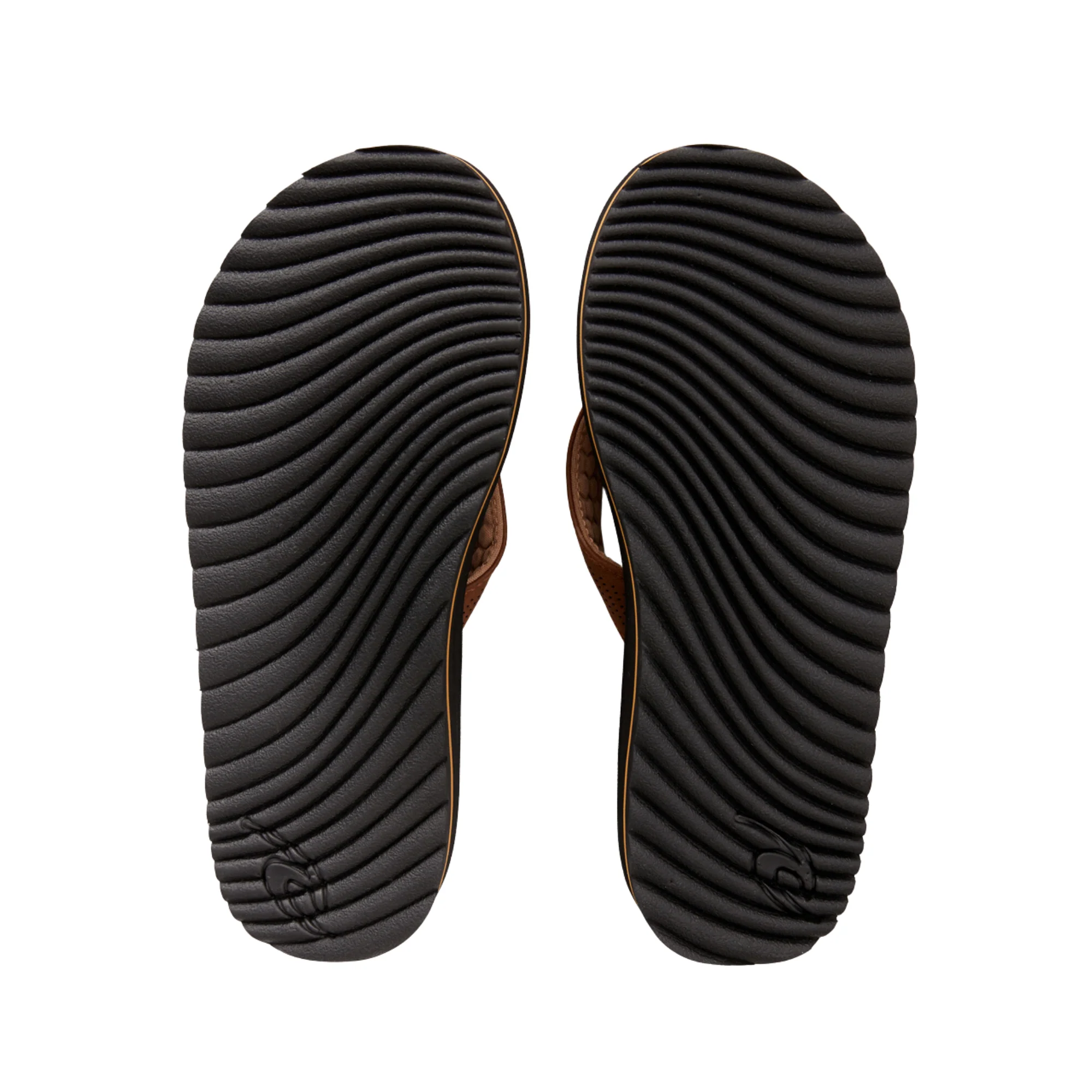 Rip Curl Men's Chiba Open Toe Flip Flops (Brown/Black) - Image 3