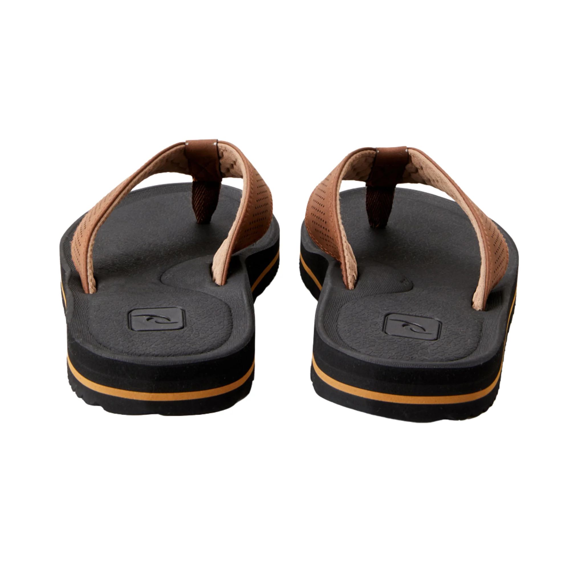 Rip Curl Men's Chiba Open Toe Flip Flops (Brown/Black) - Image 4