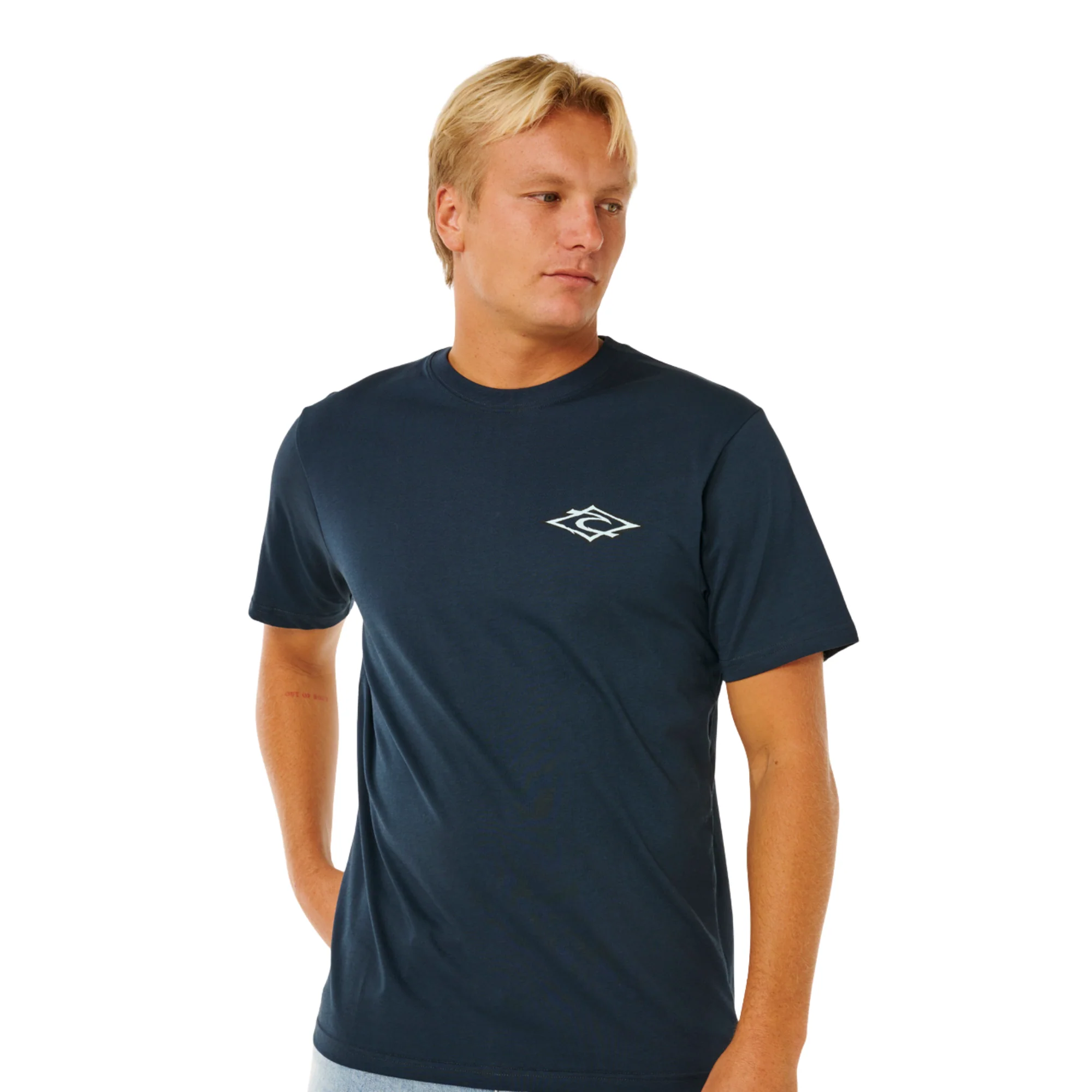 Rip Curl Men's Hazey Days Short Sleeve Tee (Dark Navy) - Image 4