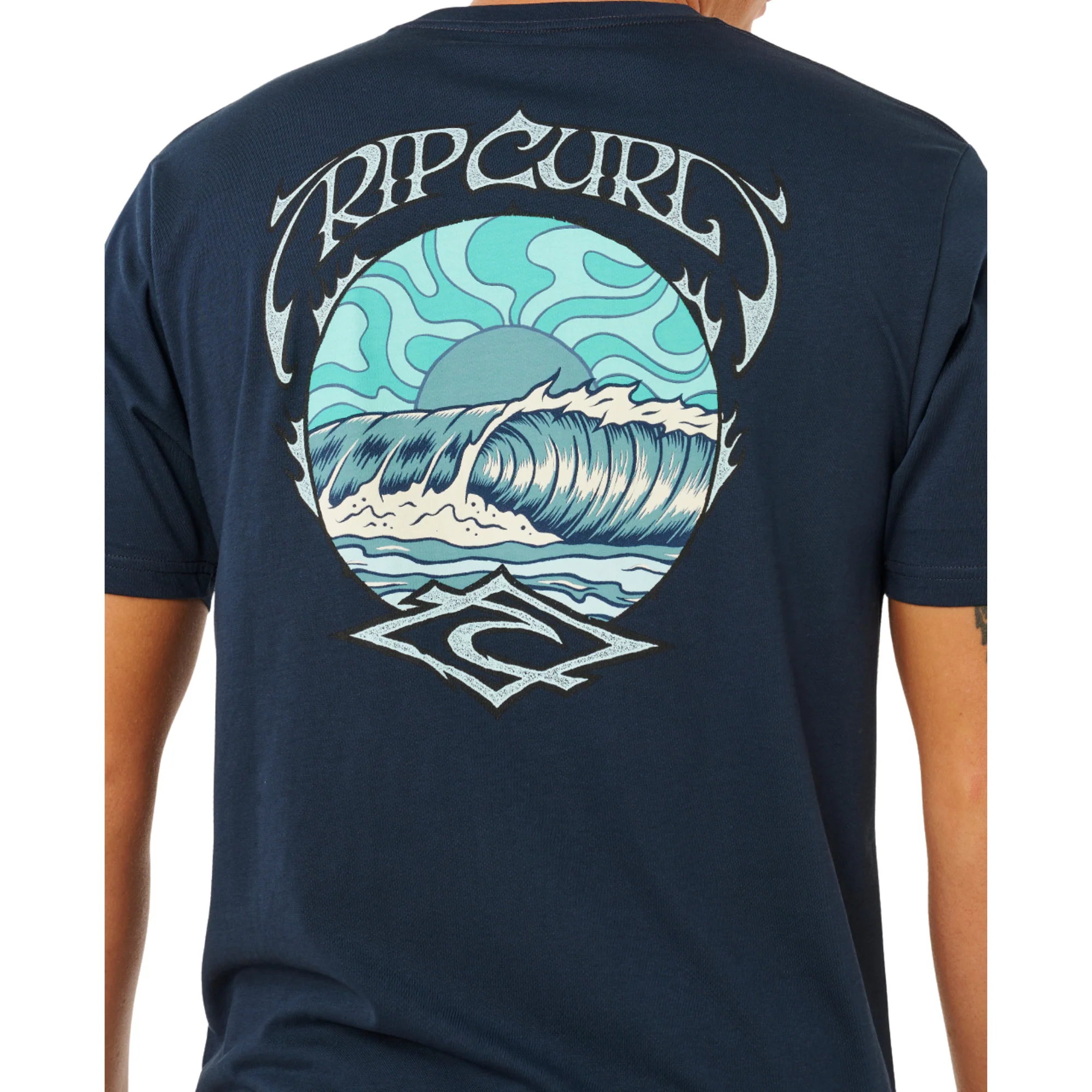 Rip Curl Men's Hazey Days Short Sleeve Tee (Dark Navy) - Image 6