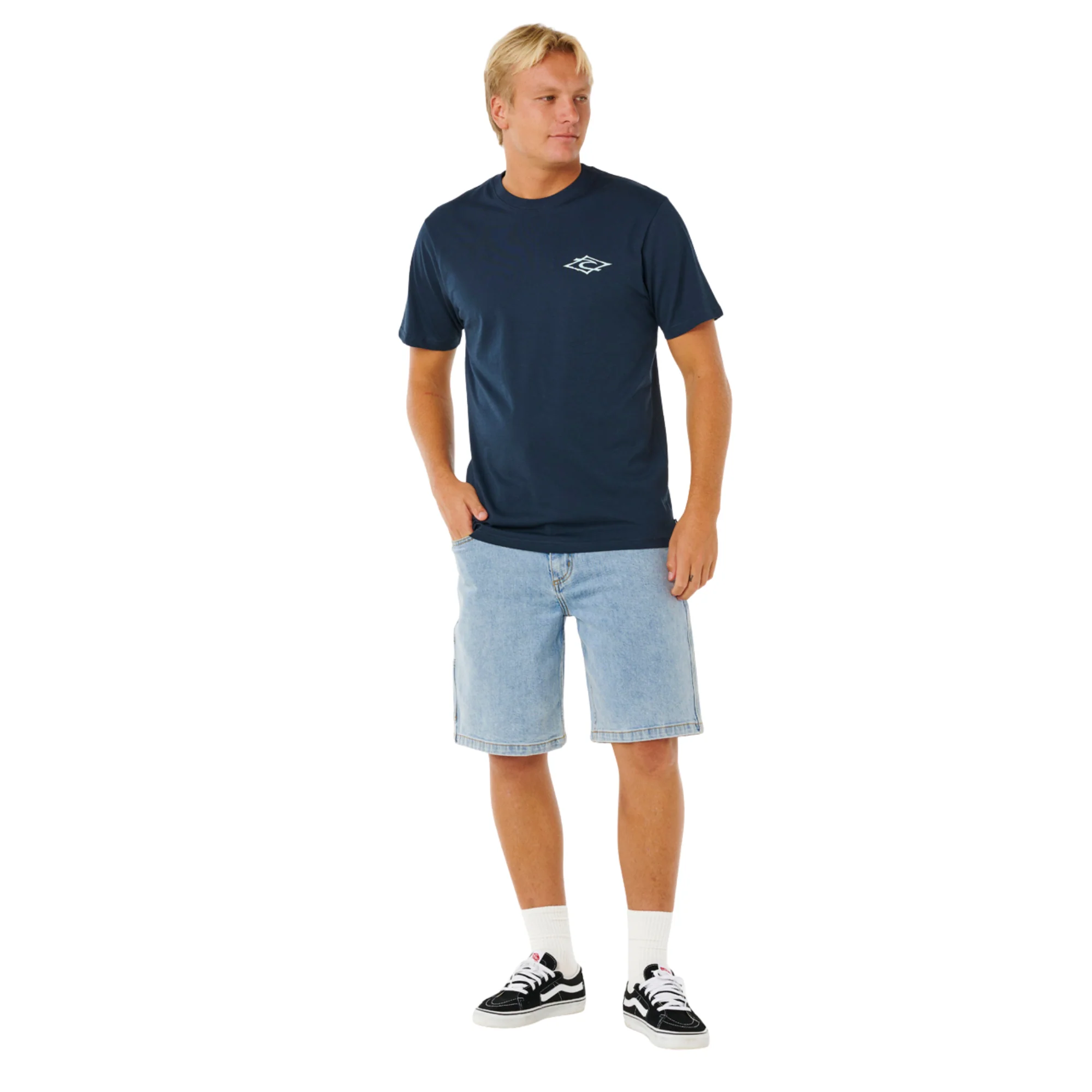 Rip Curl Men's Hazey Days Short Sleeve Tee (Dark Navy) - Image 7