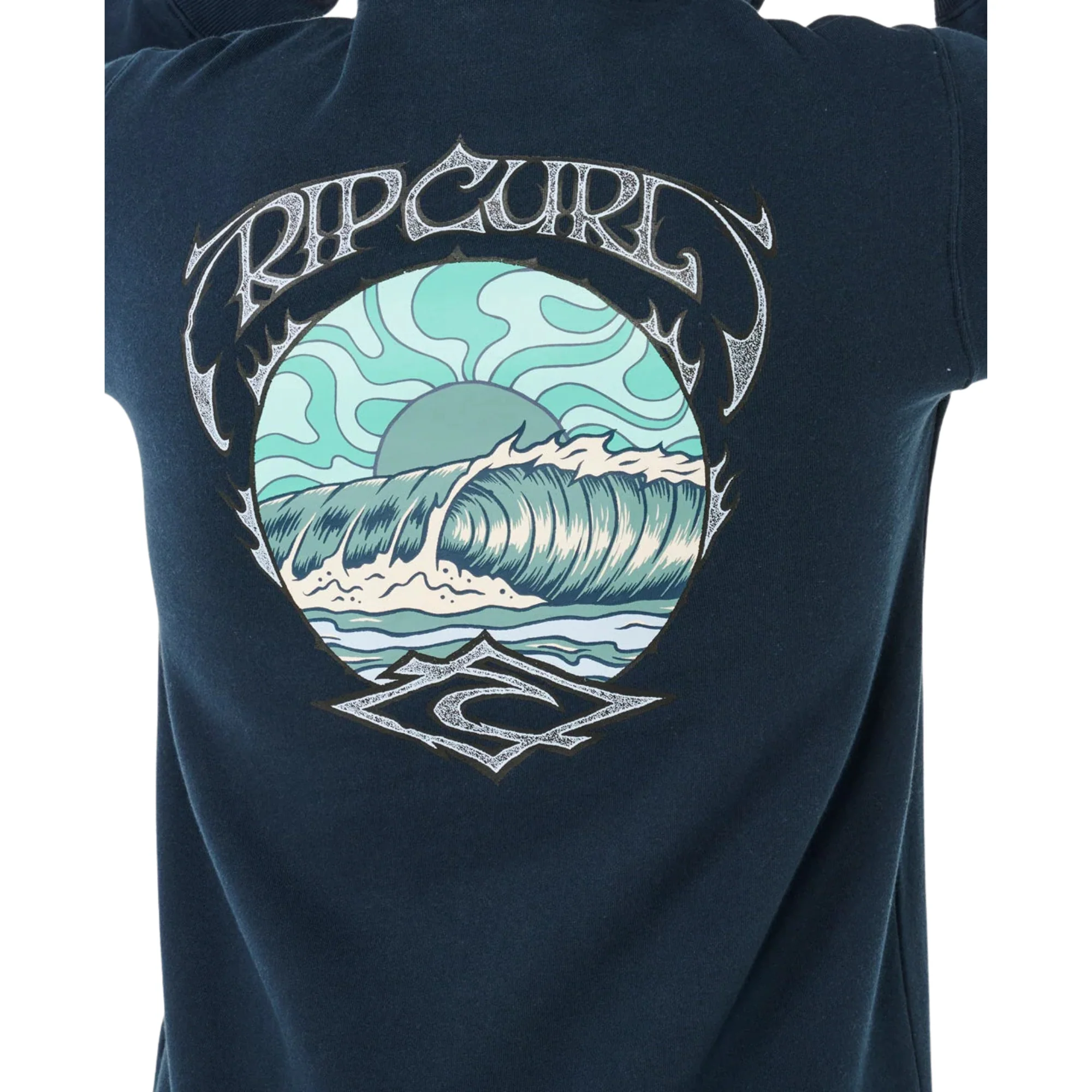 Rip Curl Men's Hazey Days Hooded Full Zip Fleece (Dark Navy) - Image 6
