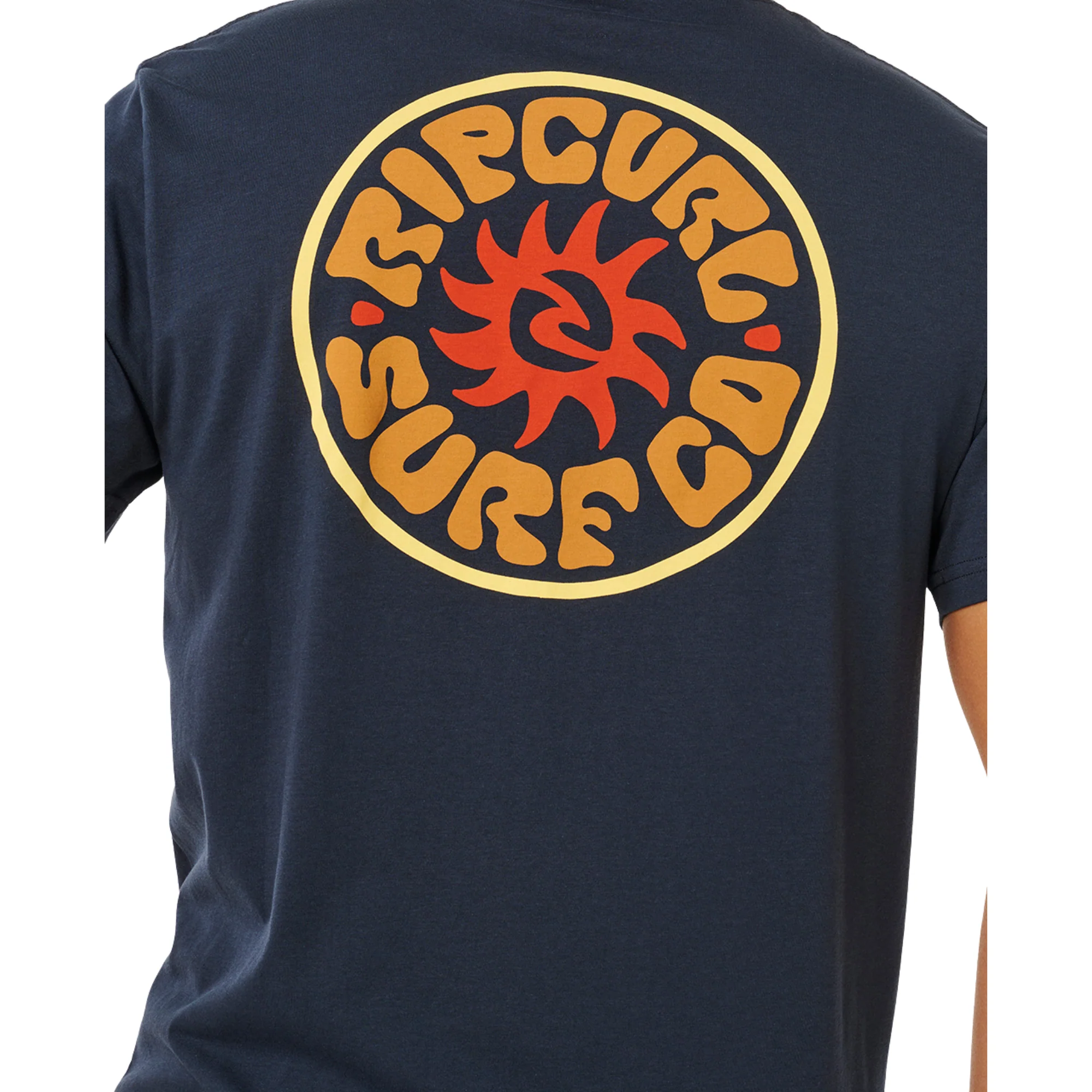 Rip Curl Men's Pacific Rinse Circle Short Sleeve Tee (Dark Navy) - Image 6