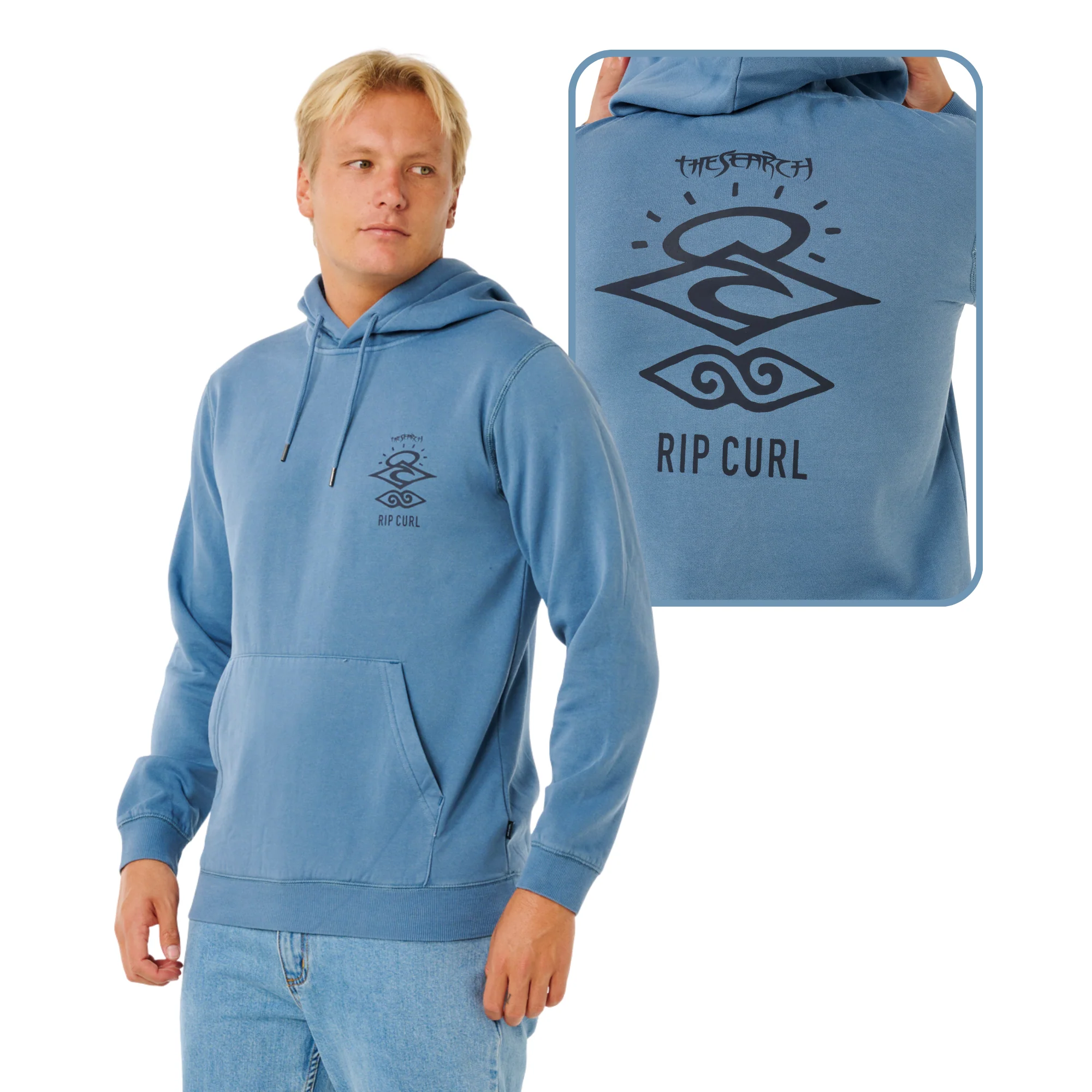 Rip Curl Men's Search Icon Hoody (Bluefin)
