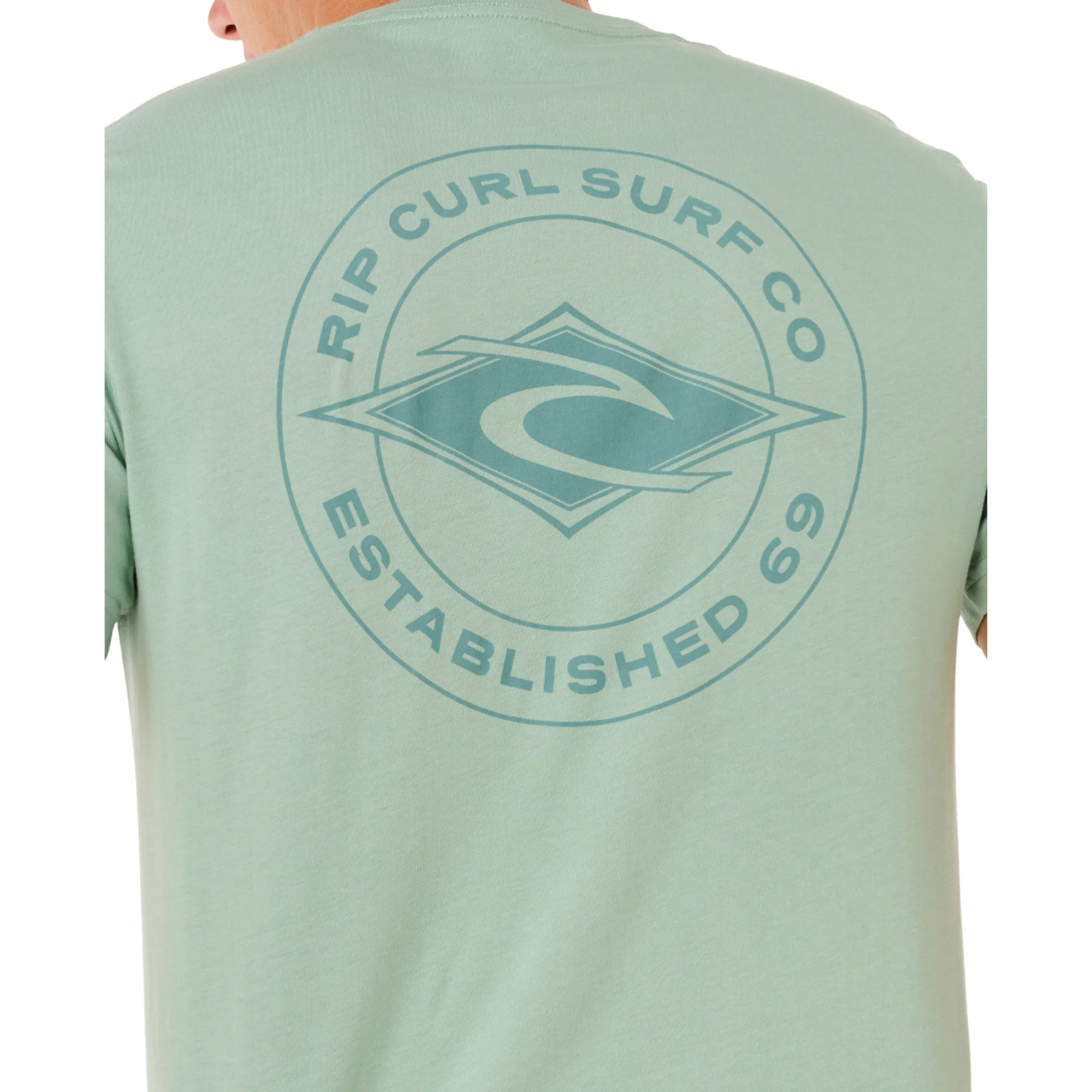 Rip Curl Men's Staple Short Sleeve Tee (Aloe) - Image 4