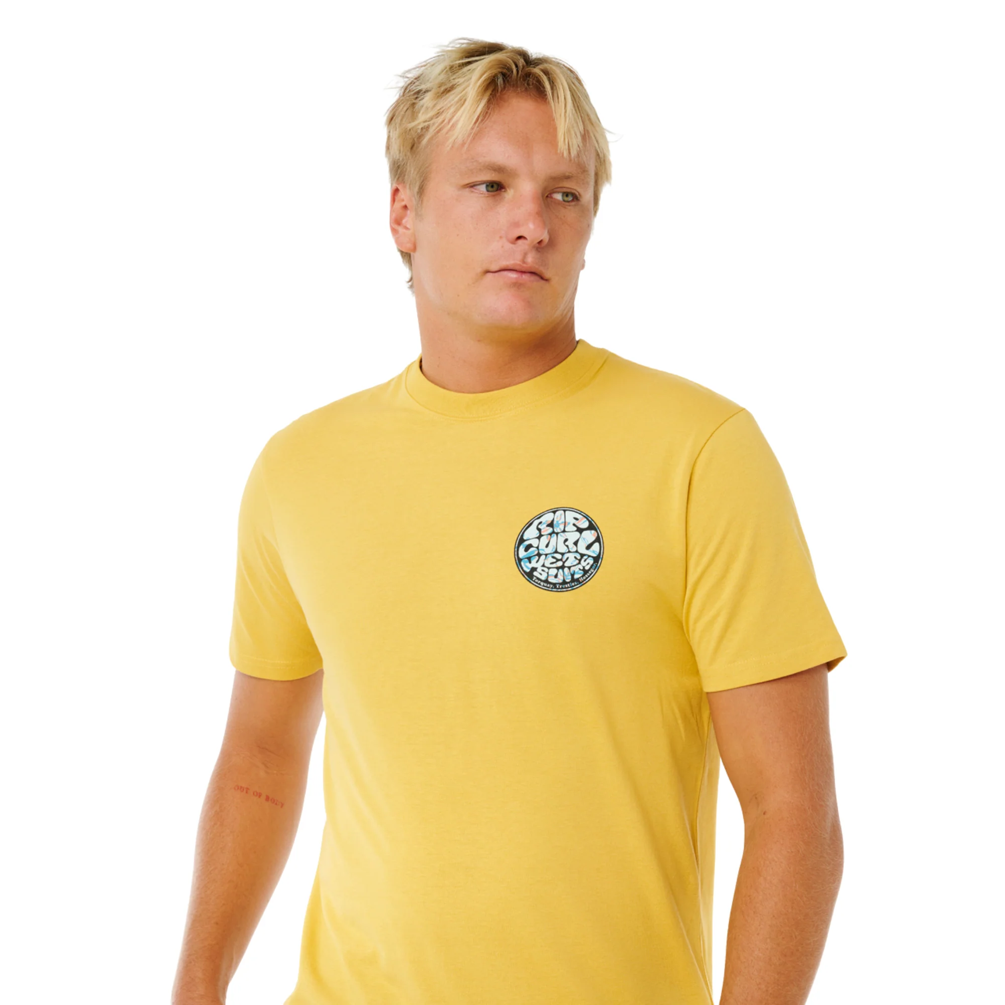 Rip Curl Men's Wettie Passage Icon Short Sleeve Tee (Ochre) - Image 5