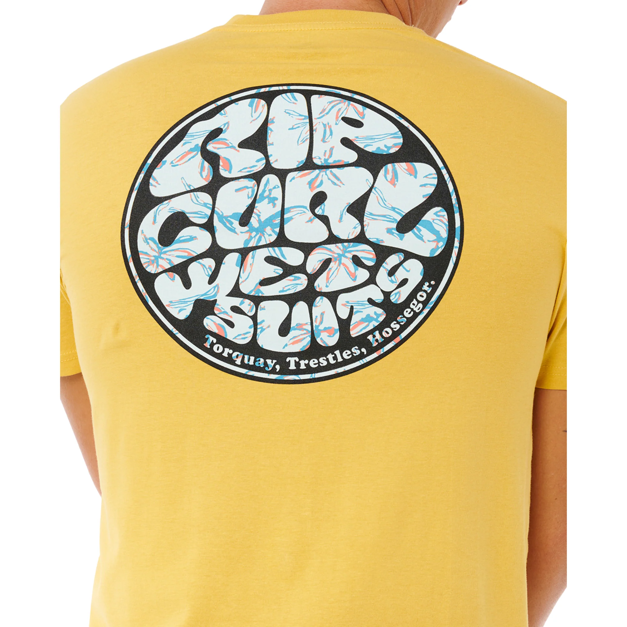 Rip Curl Men's Wettie Passage Icon Short Sleeve Tee (Ochre) - Image 6