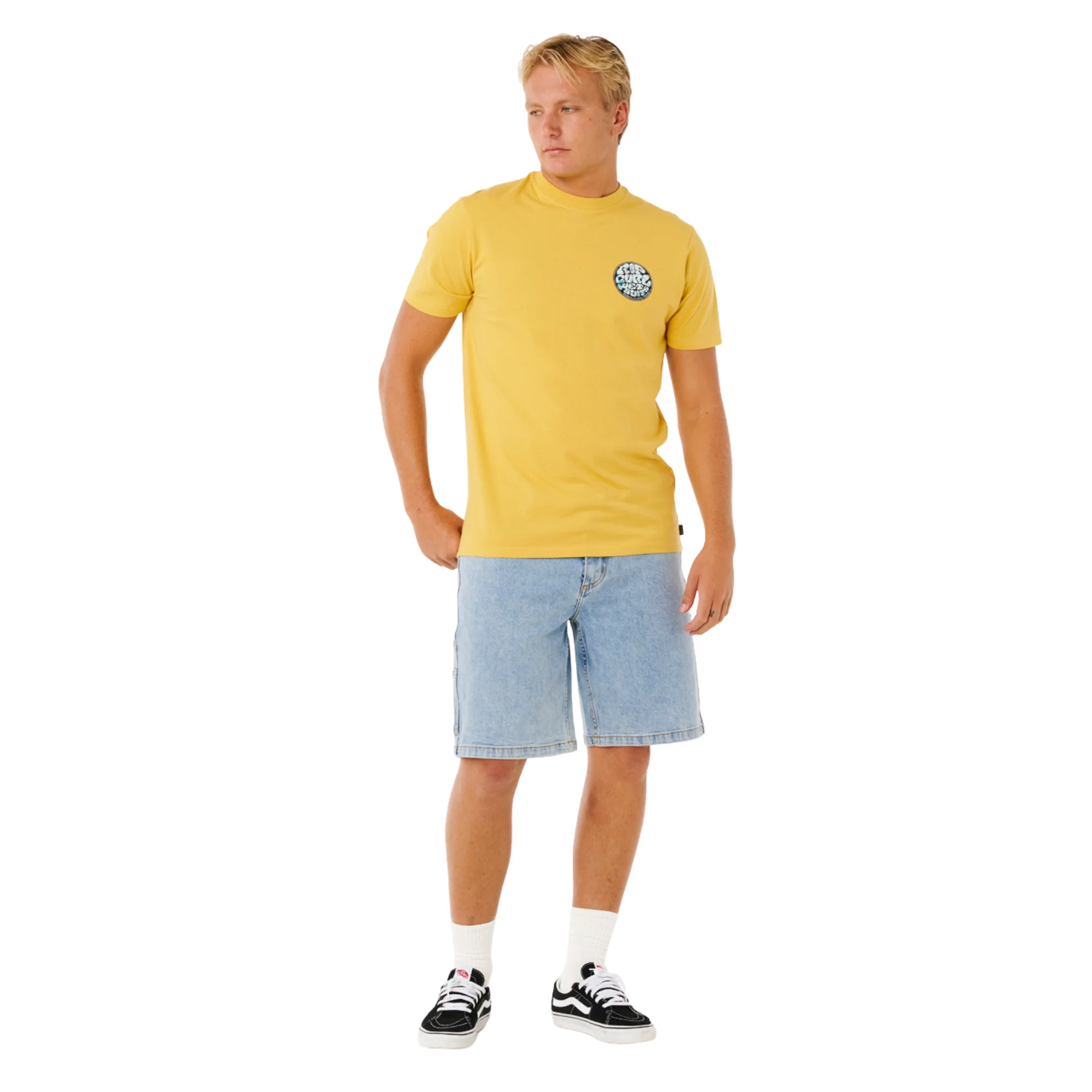 Rip Curl Men's Wettie Passage Icon Short Sleeve Tee (Ochre) - Image 7