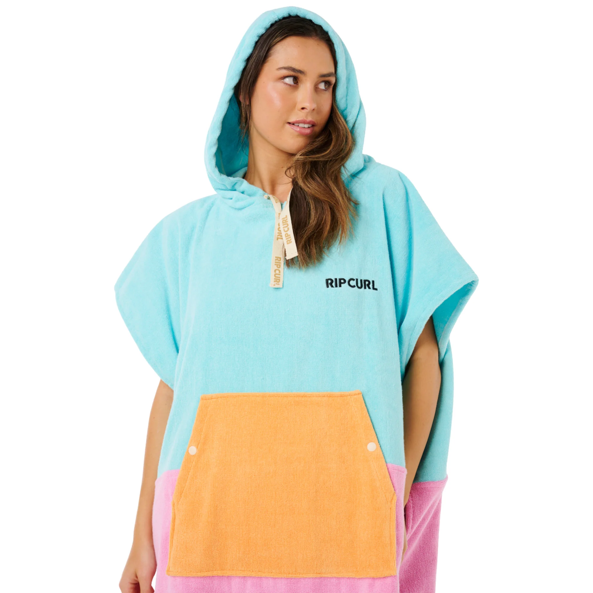 Rip Curl Unisex Premium Surf Hooded Changing Robe (Light Sea Blue) - Image 5