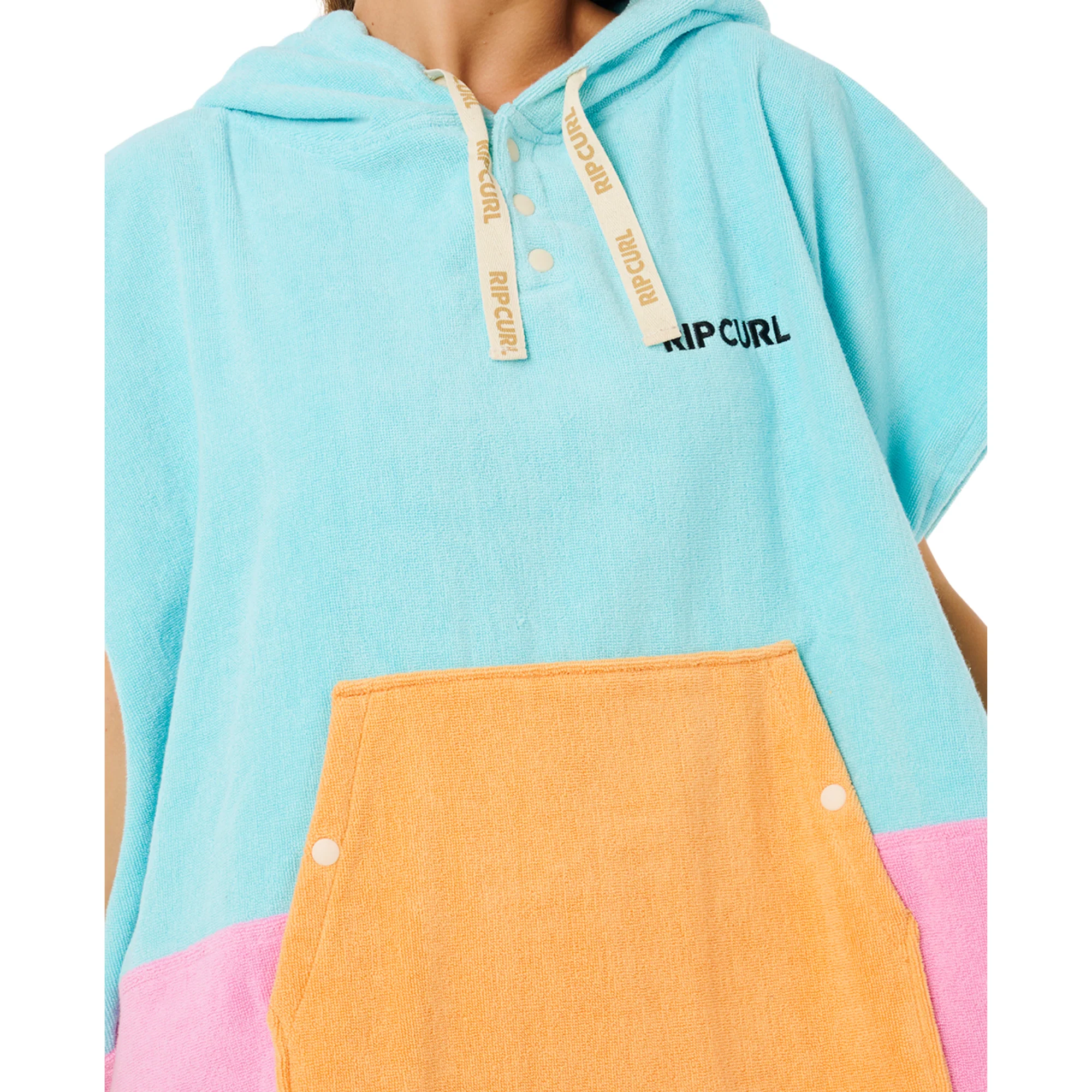 Rip Curl Unisex Premium Surf Hooded Changing Robe (Light Sea Blue) - Image 6