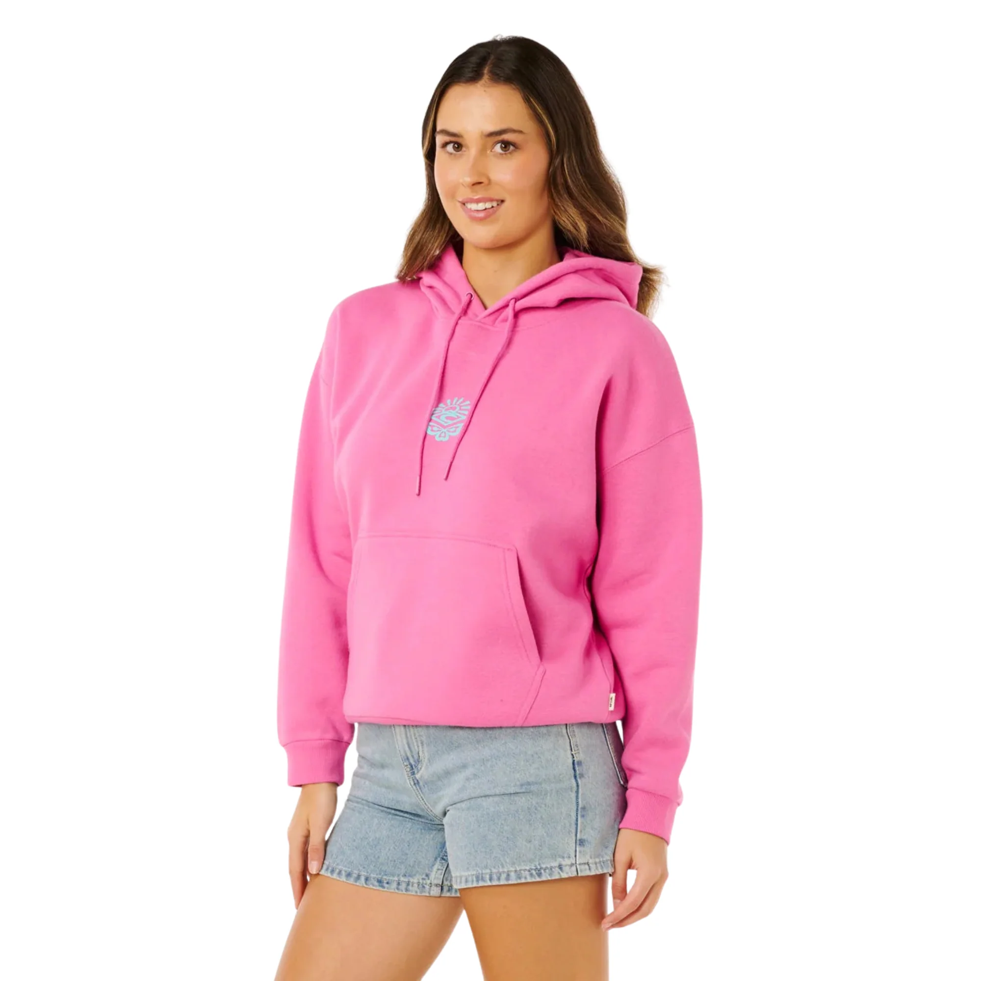 Rip Curl Women's Icons Of Surf Heritage Hoody (Super Pink) - Image 2