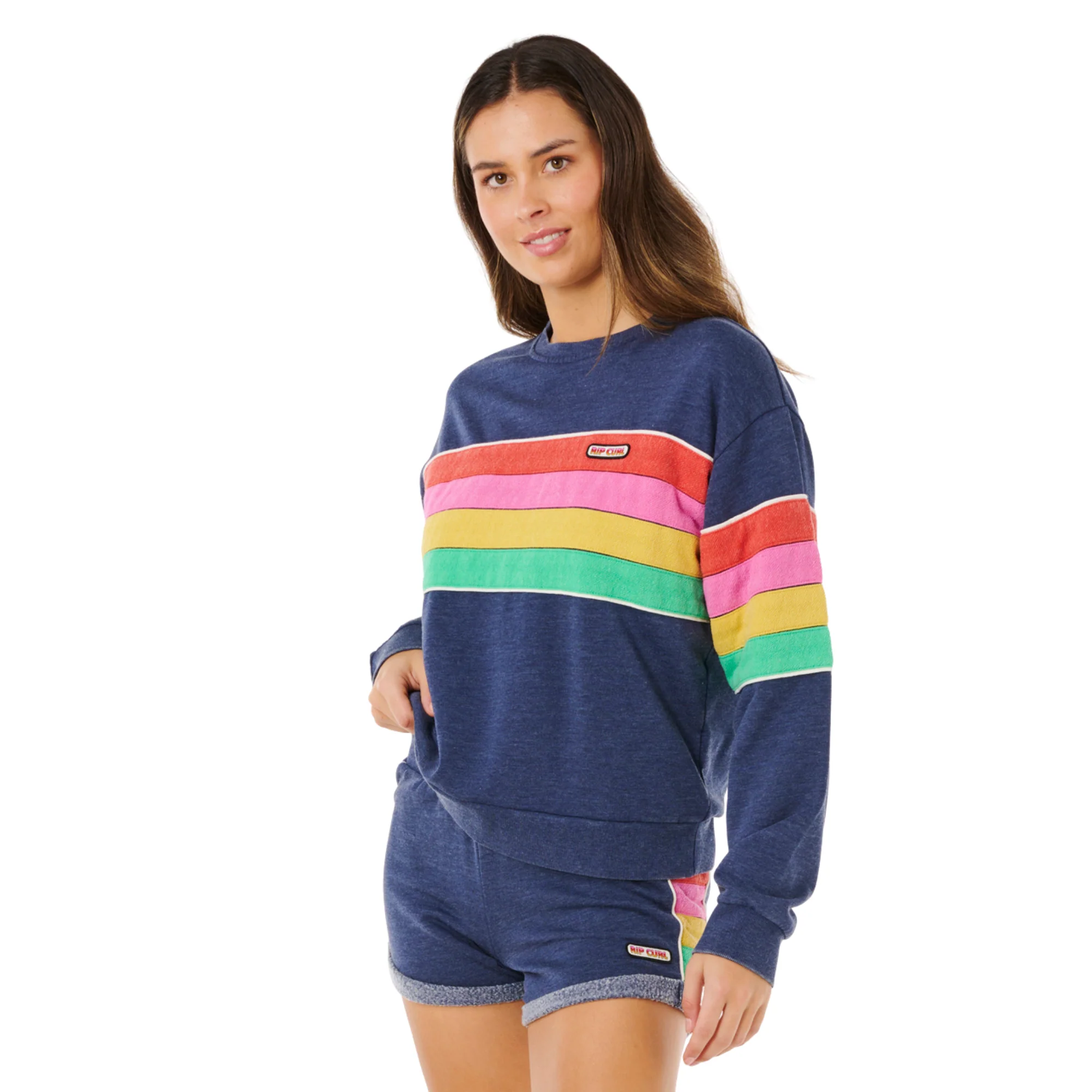 Rip Curl Women's Surf Revival Relaxed Crew Neck Sweatshirt (Dark Navy) - Image 3