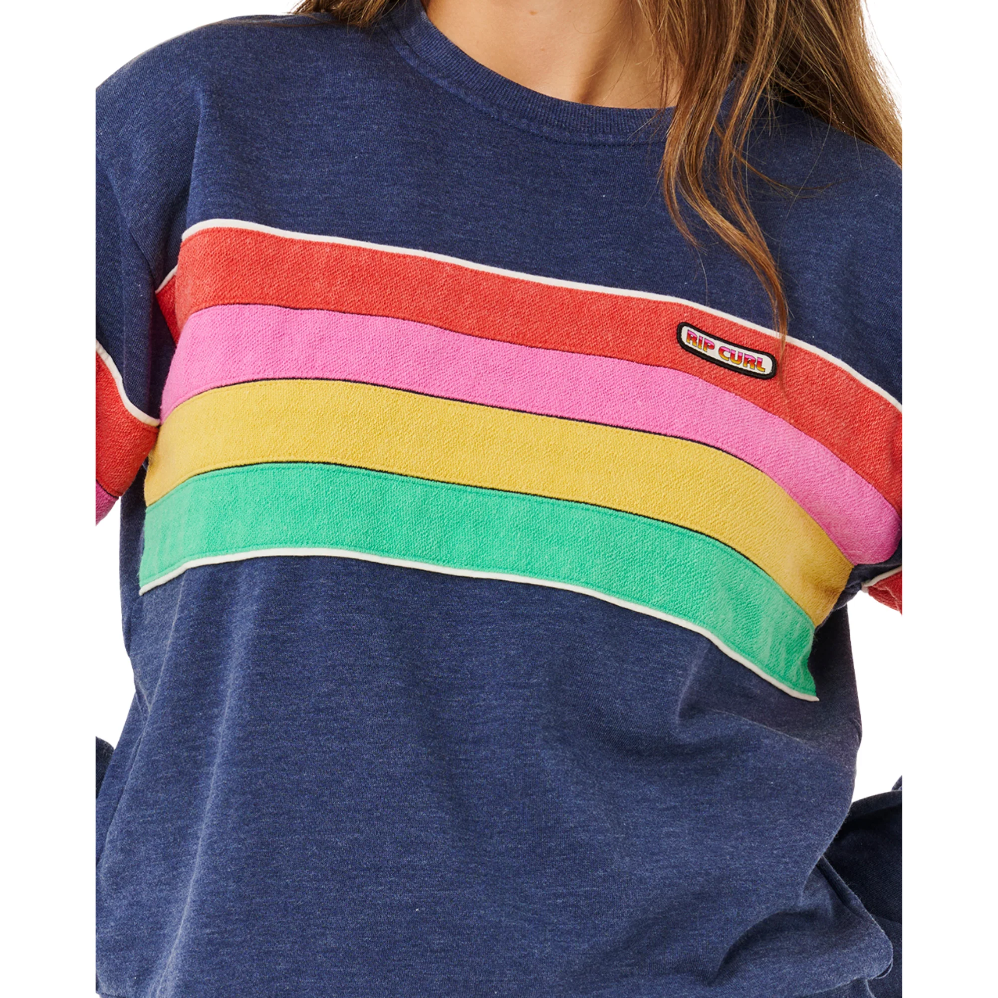 Rip Curl Women's Surf Revival Relaxed Crew Neck Sweatshirt (Dark Navy) - Image 5