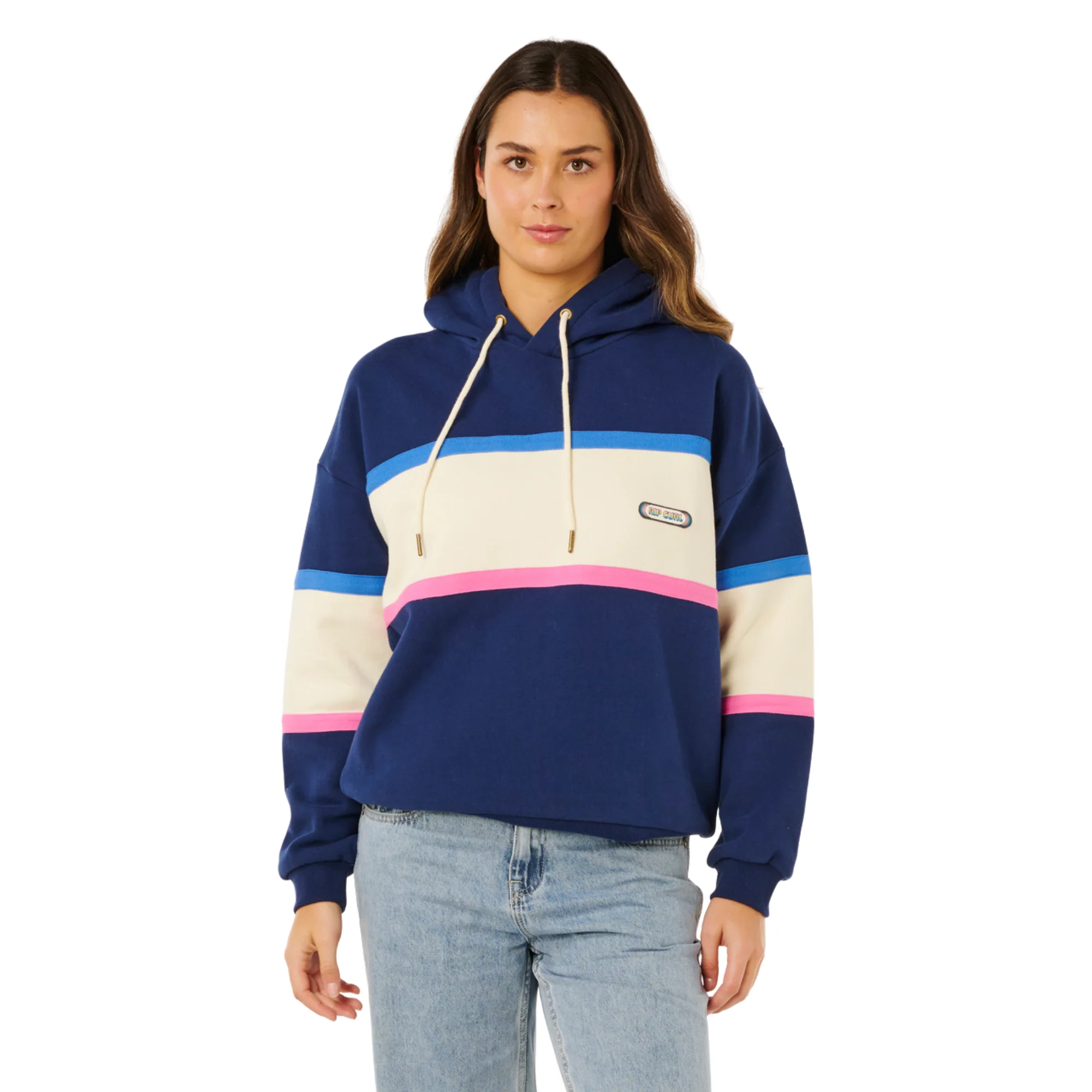 Rip Curl Women's Surf Side Heritage Fleece Hoody (Dark Navy)
