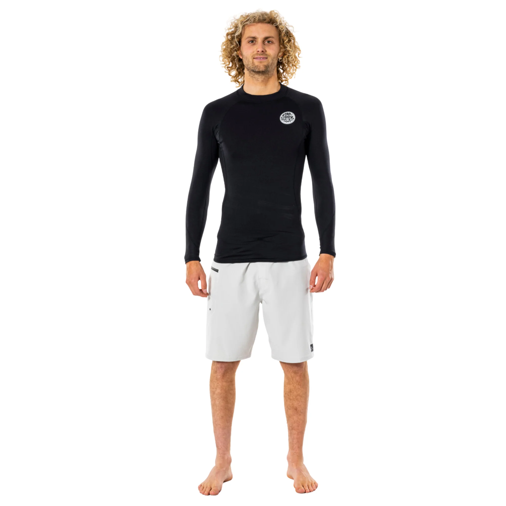 Rip Curl Men's Thermopro Long Sleeve Rash Vest (Black) - Image 4