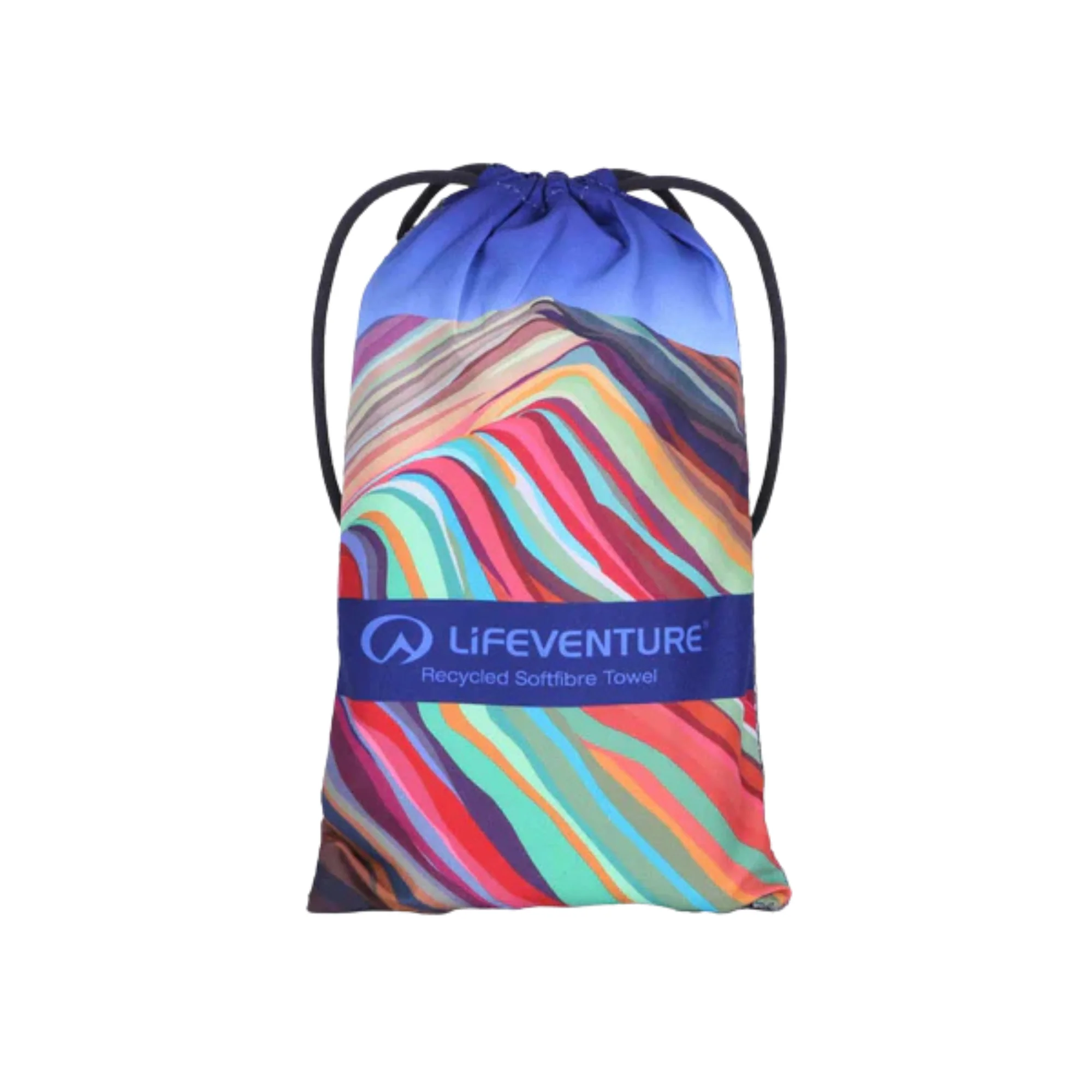 Lifeventure Recycled SoftFibre Giant Trek Towel (Rainbow Mountain) - Image 2