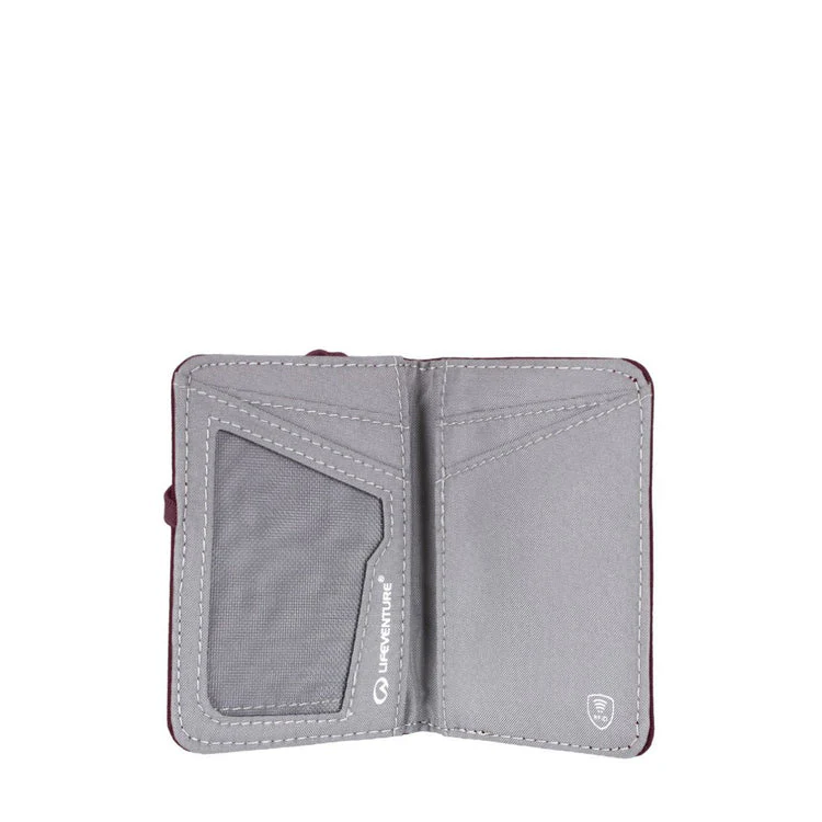 Lifeventure RFiD Recycled Card Wallet (Plum) - Image 3