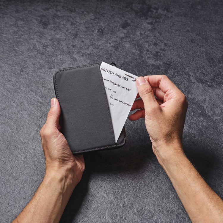 Lifeventure RFiD Recycled Mini Travel Wallet (Grey) - Image 6