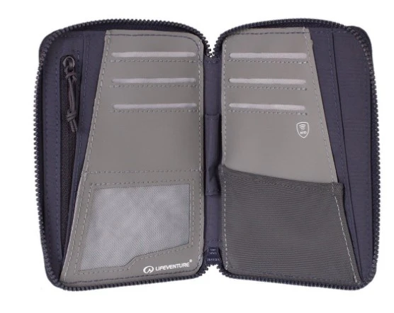 Lifeventure RFiD Mini Recycled Travel Wallet (Navy Blue) - Image 2