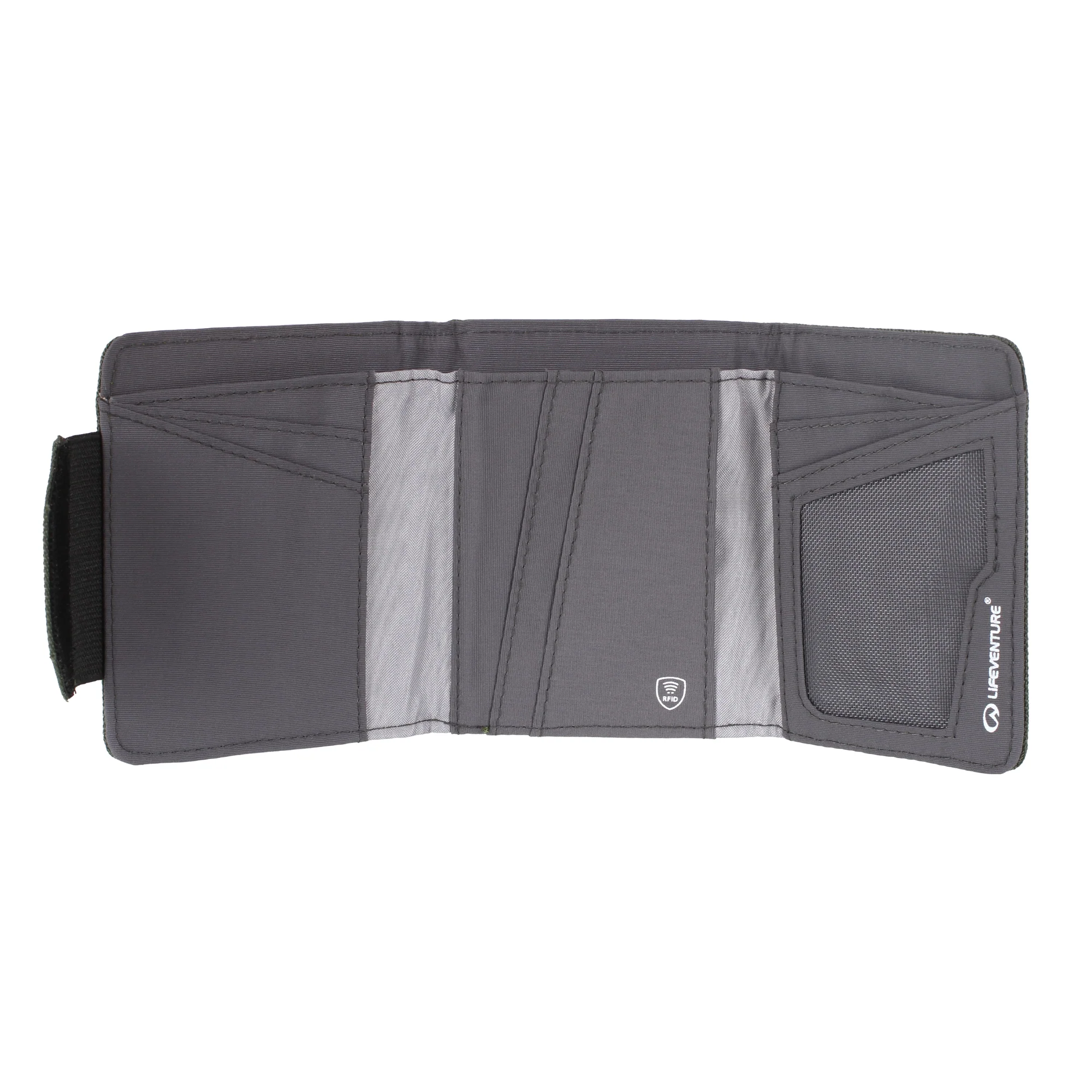 Lifeventure RFiD Recycled Wallet (Grey) - Image 3