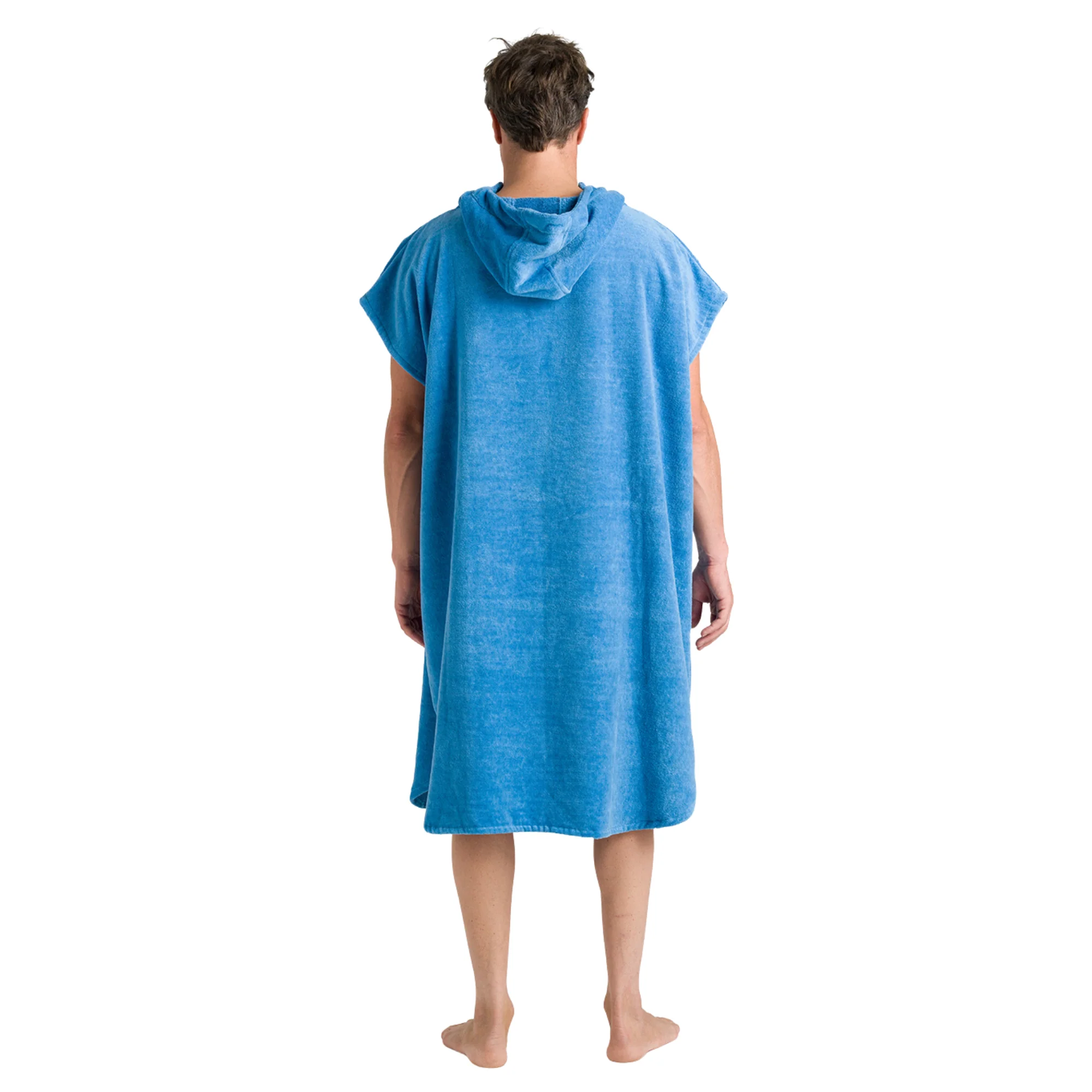 Robie Original - Adult Unisex Hooded Short Sleeve Changing Robe (Cornflower Blue) - Image 10