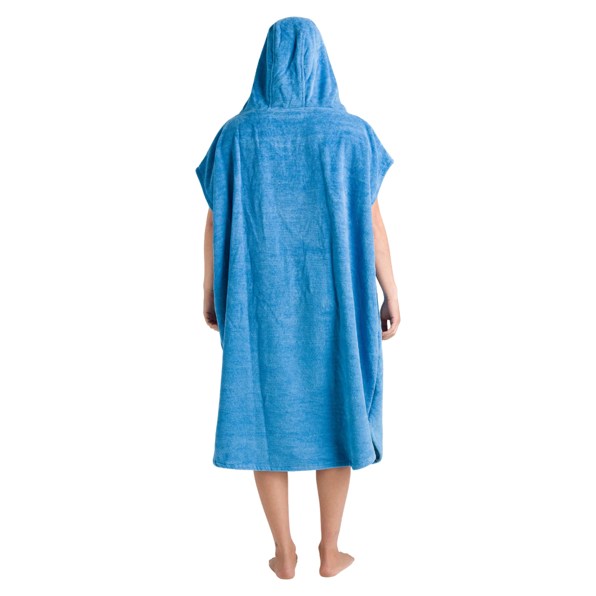 Robie Original - Adult Unisex Hooded Short Sleeve Changing Robe (Cornflower Blue) - Image 12