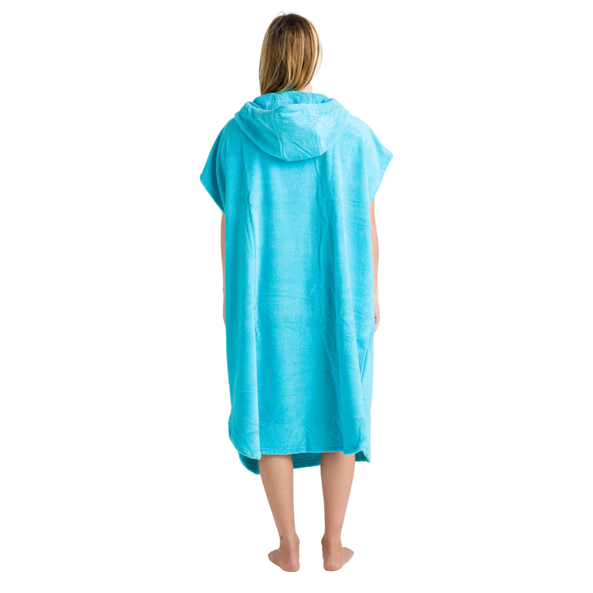 Robie Original - Adult Unisex Hooded Short Sleeve Changing Robe (Hawaiian Blue) - Image 11