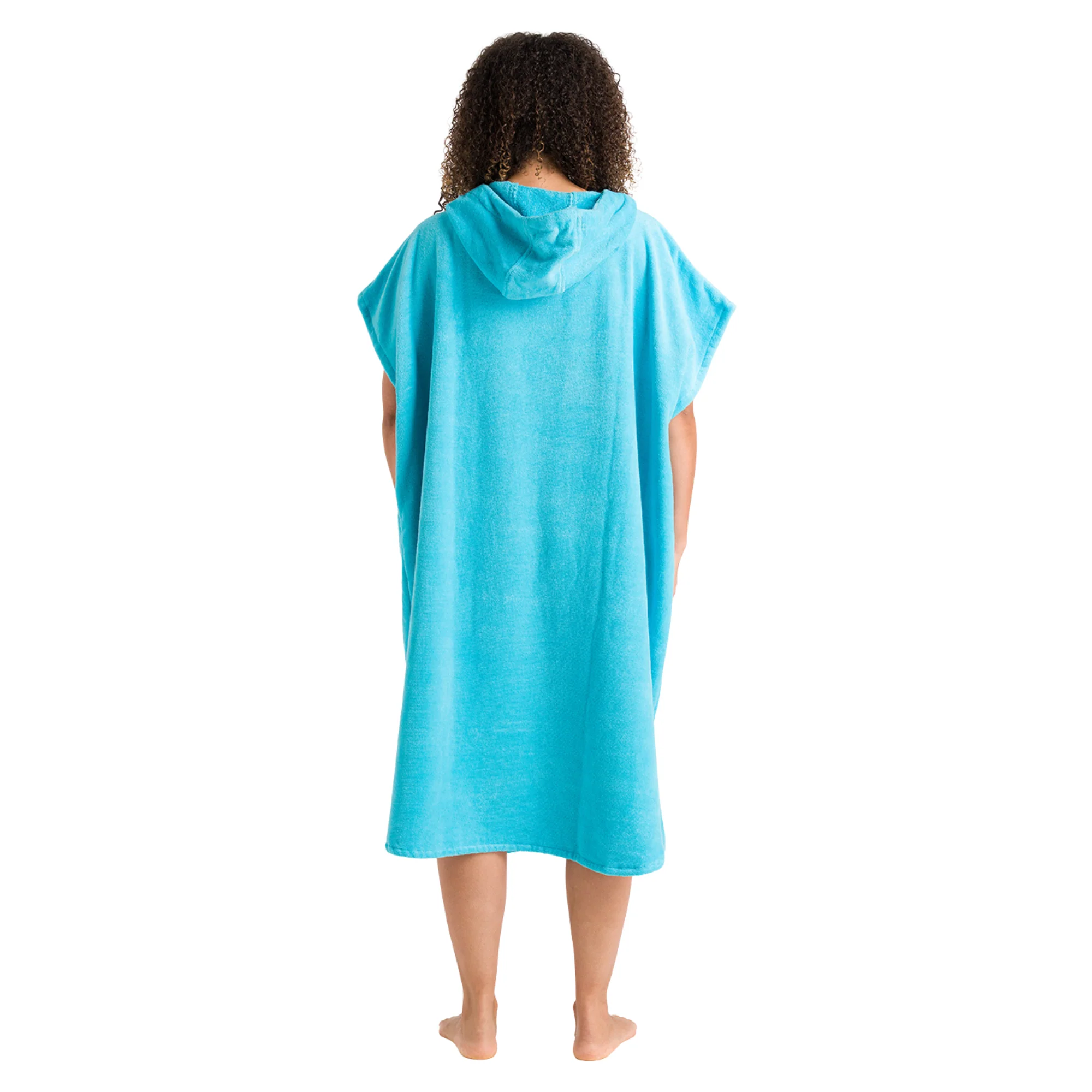 Robie Original - Adult Unisex Hooded Short Sleeve Changing Robe (Hawaiian Blue) - Image 9