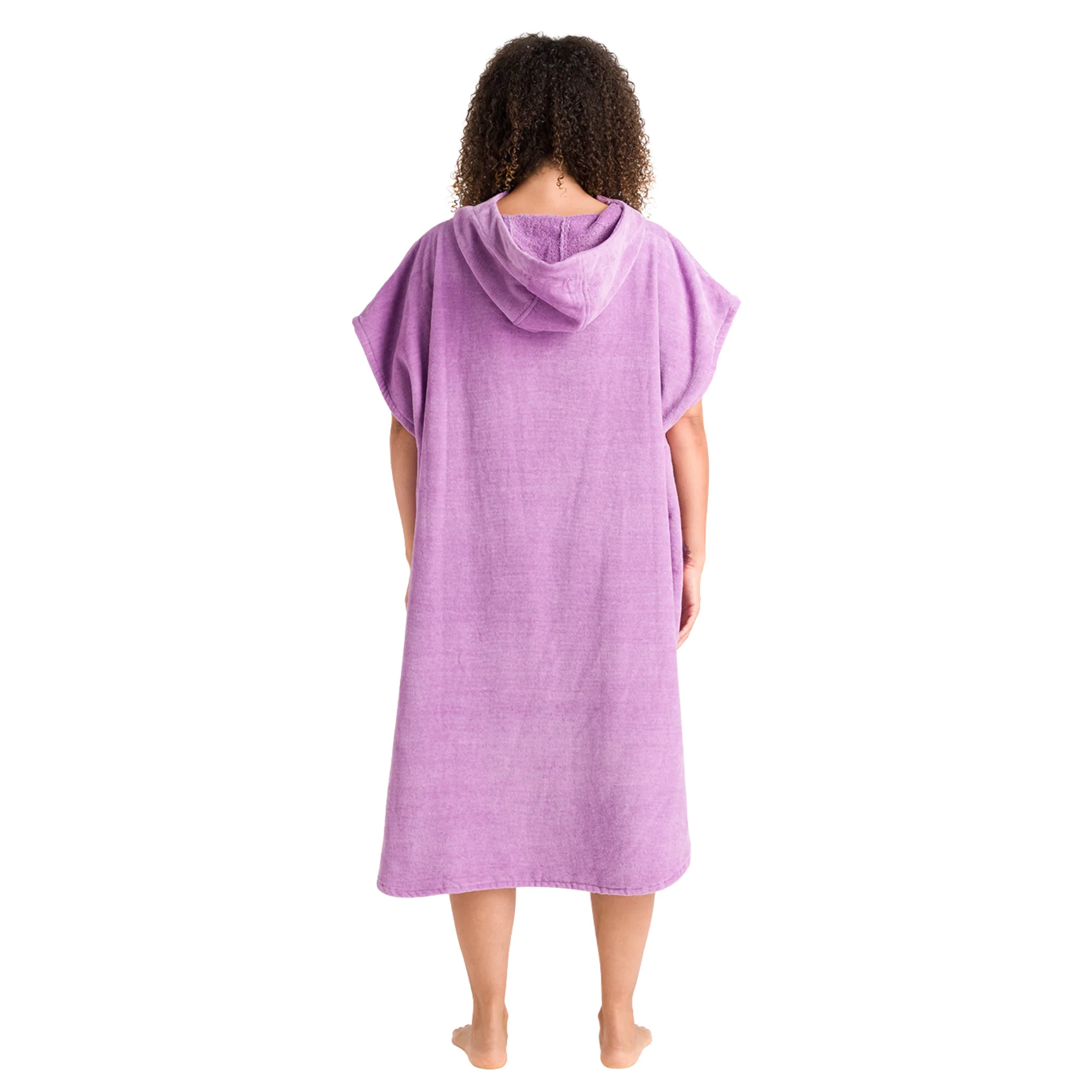 Robie Original - Adult Unisex Hooded Short Sleeve Changing Robe (Orchid) - Image 10