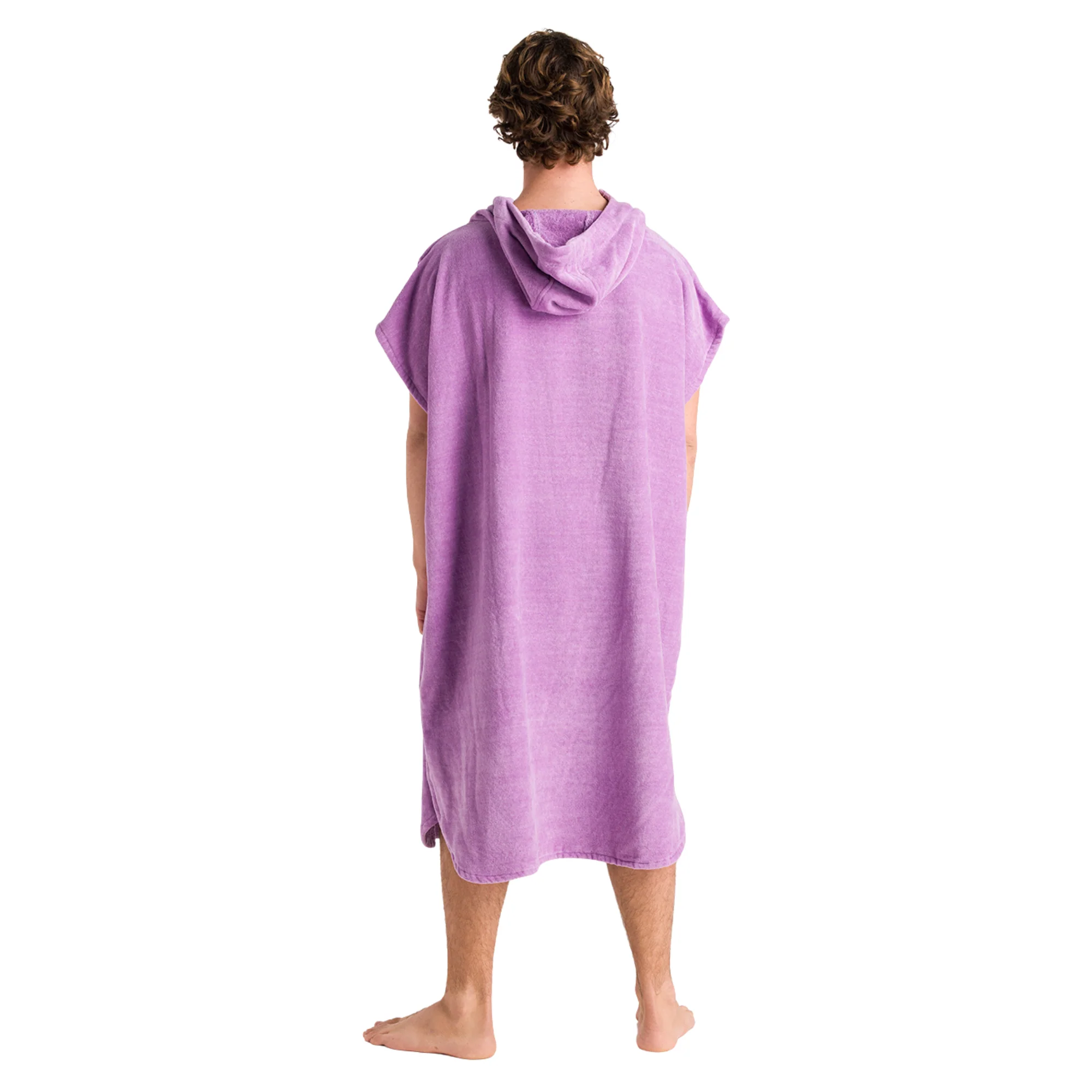 Robie Original - Adult Unisex Hooded Short Sleeve Changing Robe (Orchid) - Image 11