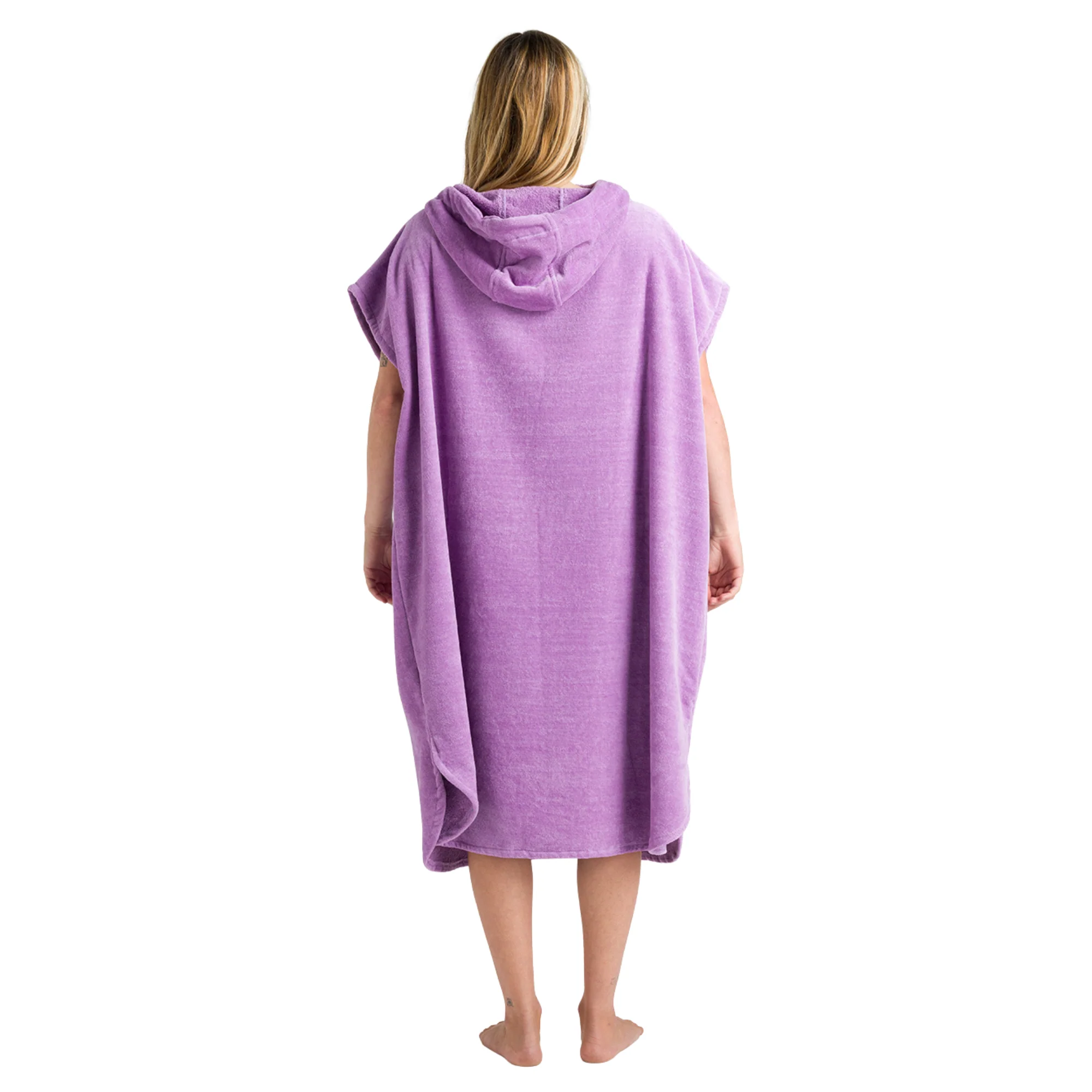 Robie Original - Adult Unisex Hooded Short Sleeve Changing Robe (Orchid) - Image 12