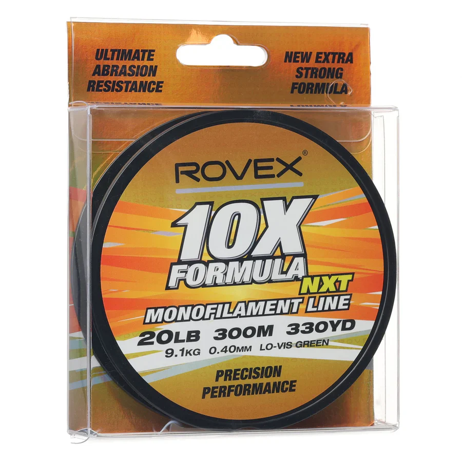Rovex 10X Formula Monofilament Line (300m/20lb/0.40mm)(Green)