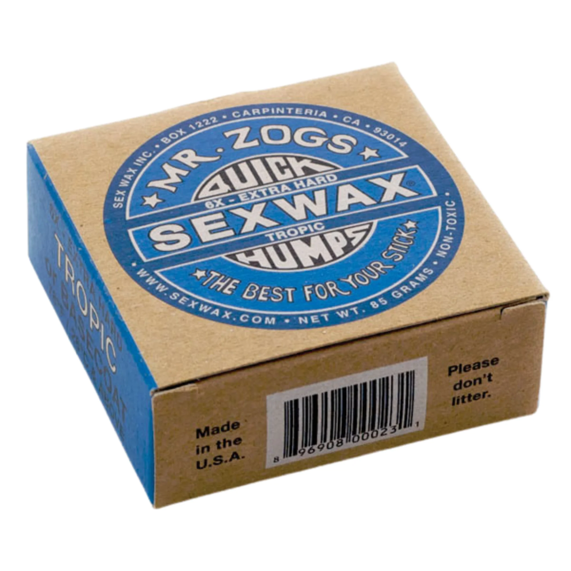 SexWax Quick Humps Surf Wax (Blue)(Extra Hard - Tropical)