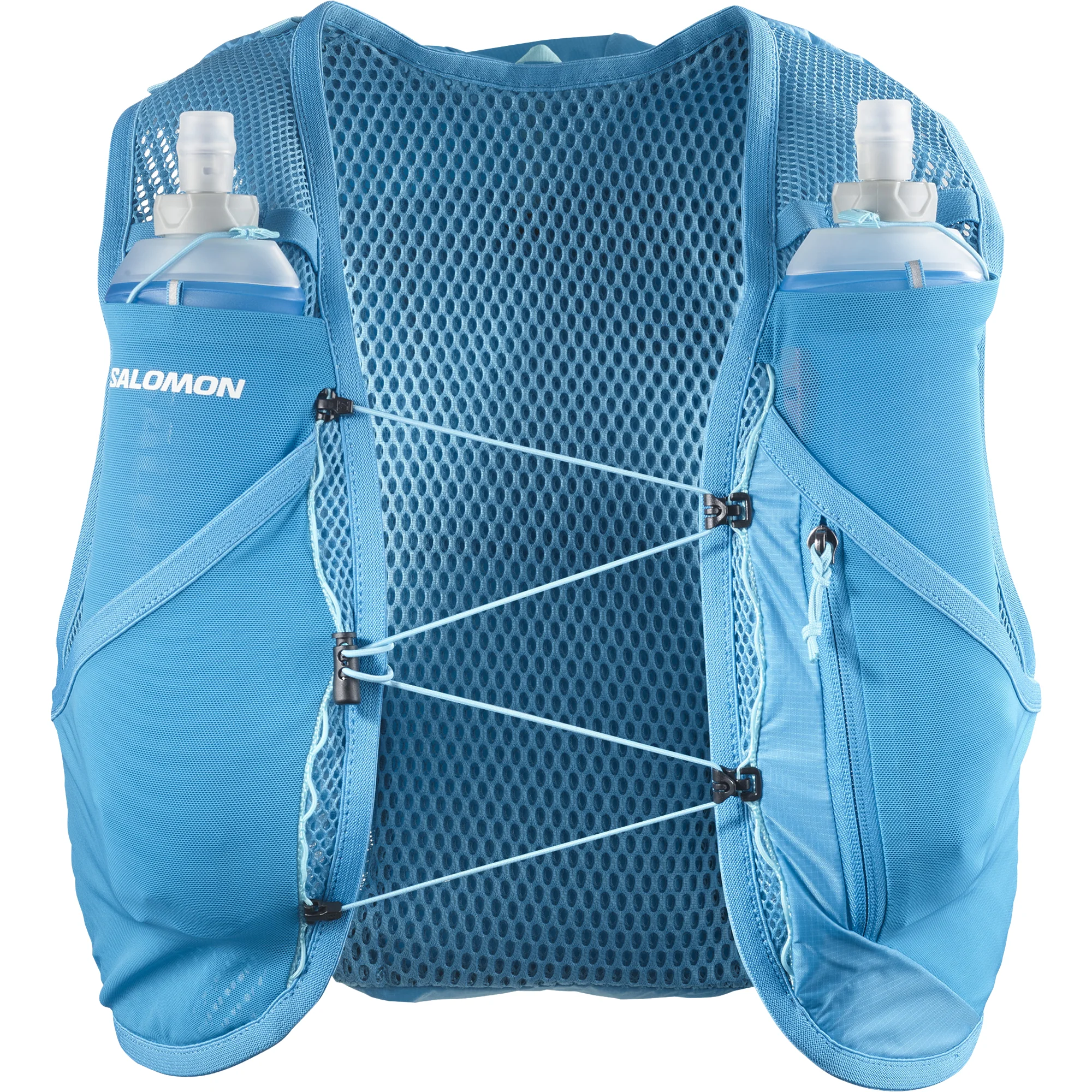 Salomon Unisex Active Skin 8L Running Vest Set (Danube Blue/Blue Curacao)