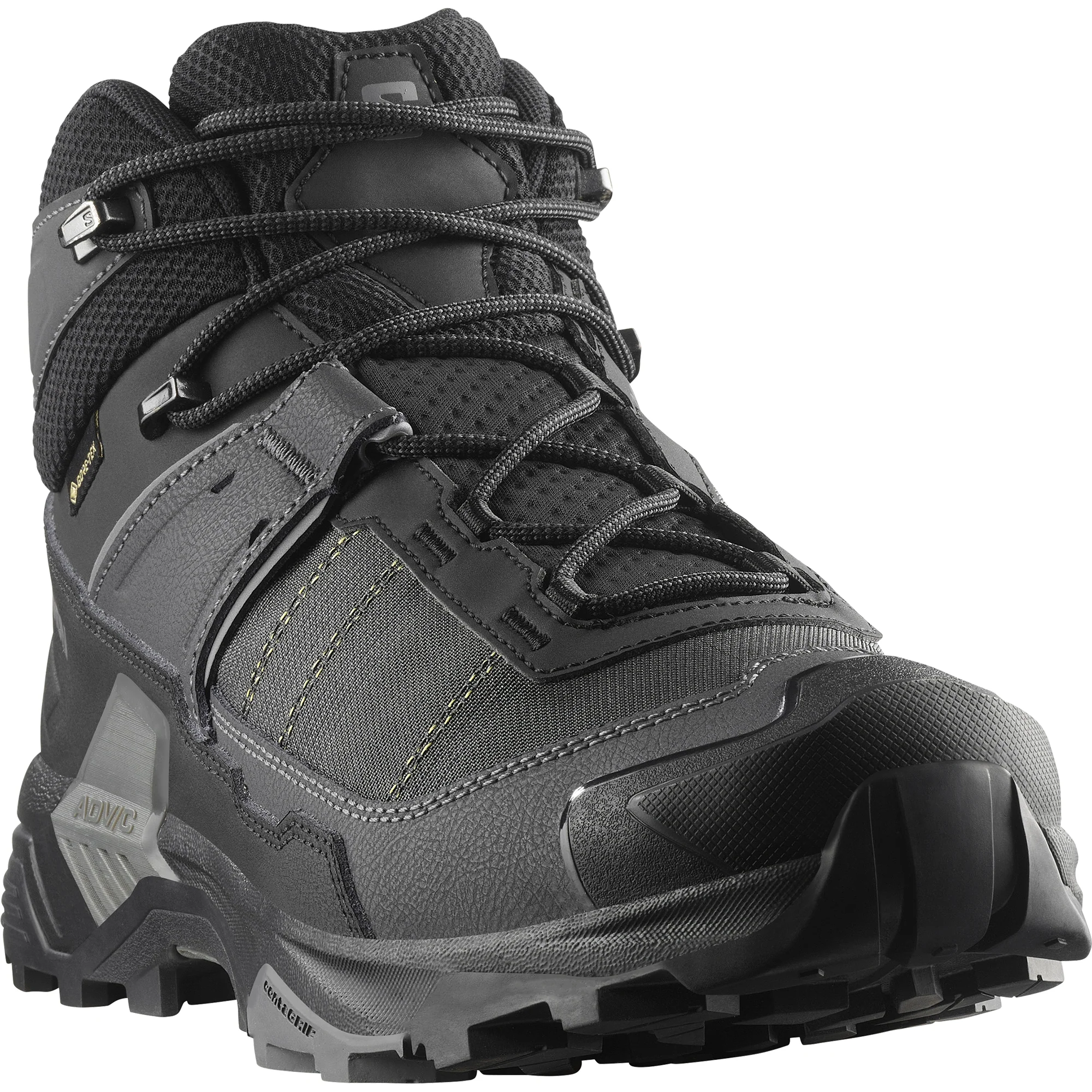 Salomon Men's X Ultra 5 Gore-Tex Wide Fit Mid Trail Boots (Black/Asphalt/Castlerock) - Image 3
