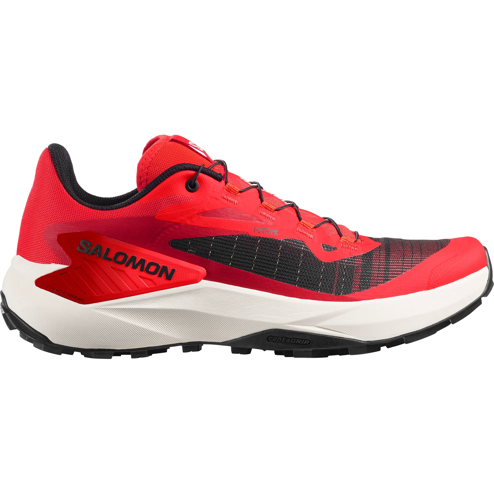 Salomon Men's Genesis Trail Running Shoes (Fiery Red/Lava Falls/Black)