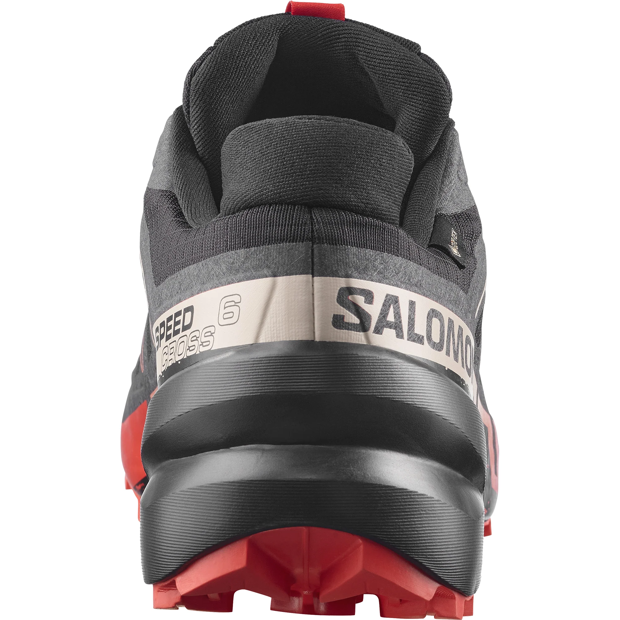 Salomon Men's Speedcross 6 Gore-Tex Trail Running Shoes (Black/Fiery Red) - Image 5