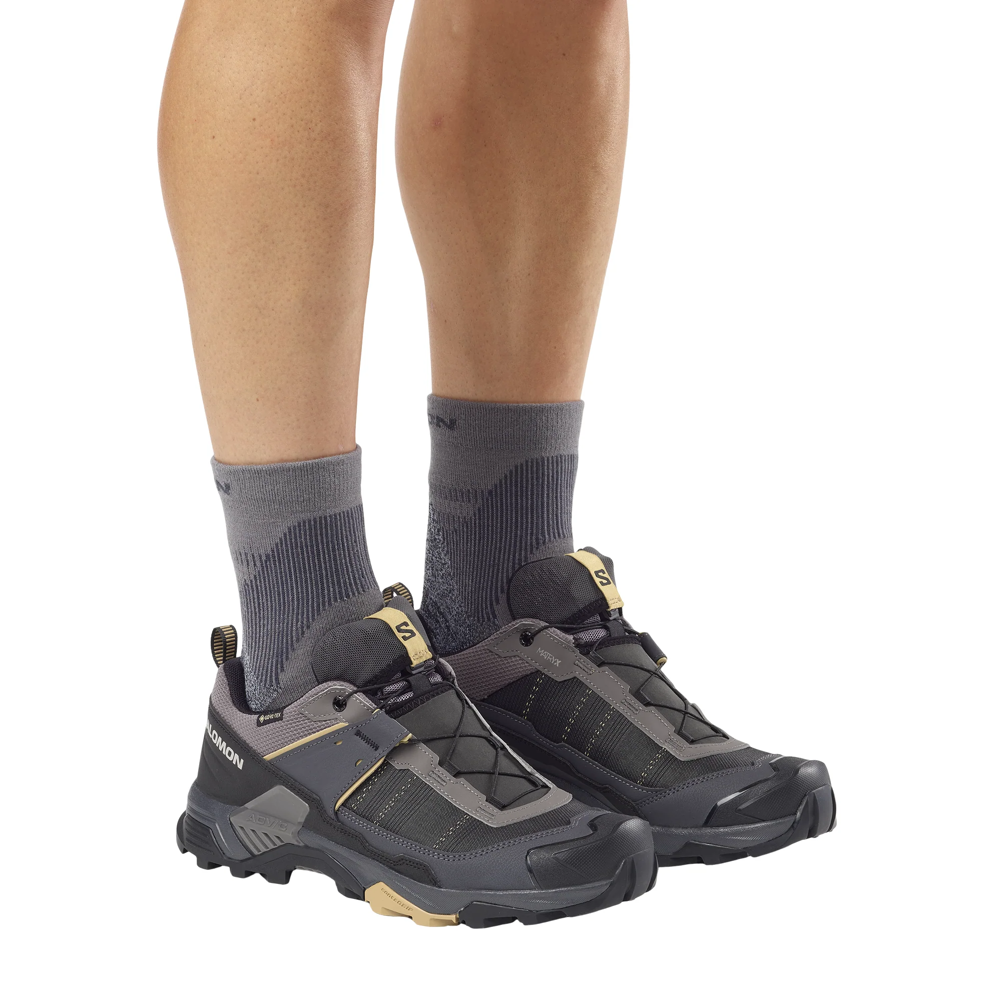 Salomon Men's X Ultra 5 Gore-Tex Trail Shoes (Dark Gull Gray/Asphalt) - Image 7