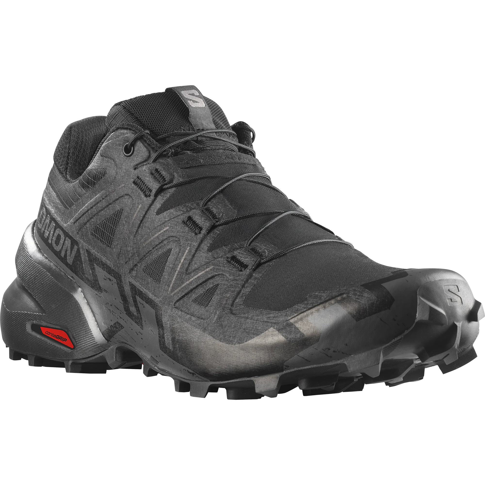 Salomon Men's Speedcross 6 Trail Running Shoes (Black/Phantom) - Image 3