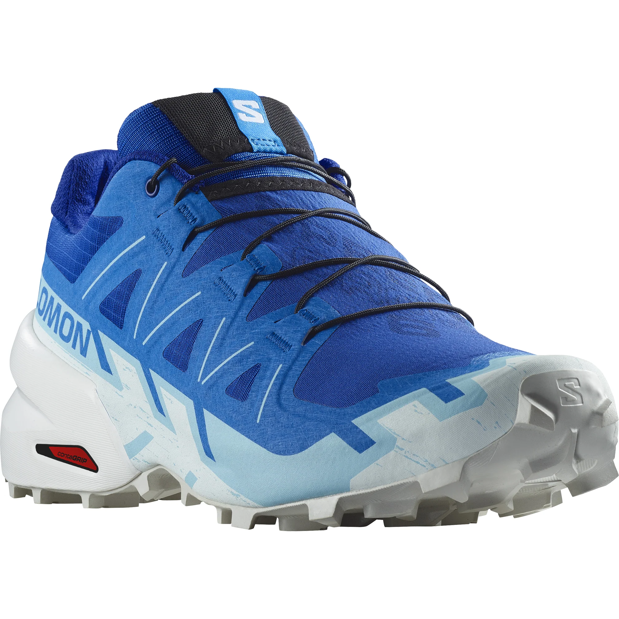Salomon Men's Speedcross 6 Trail Running Shoes (Lapis Blue/Ibiza Blue/White) - Image 3