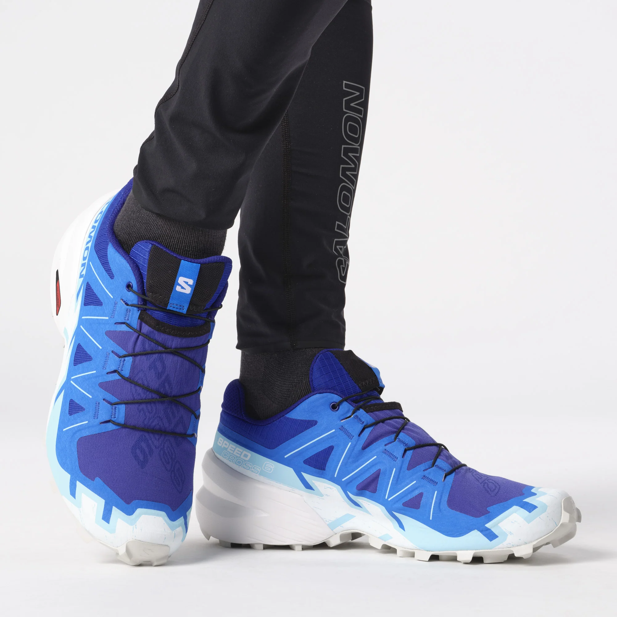 Salomon Men's Speedcross 6 Trail Running Shoes (Lapis Blue/Ibiza Blue/White) - Image 7