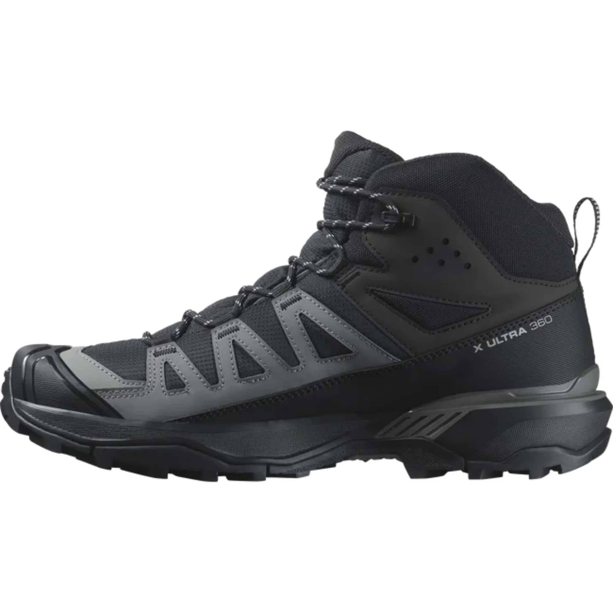 Salomon Men's X Ultra 360 Gore-Tex Mid Trail Boots (Black/Magnet/Pewter) - Image 2