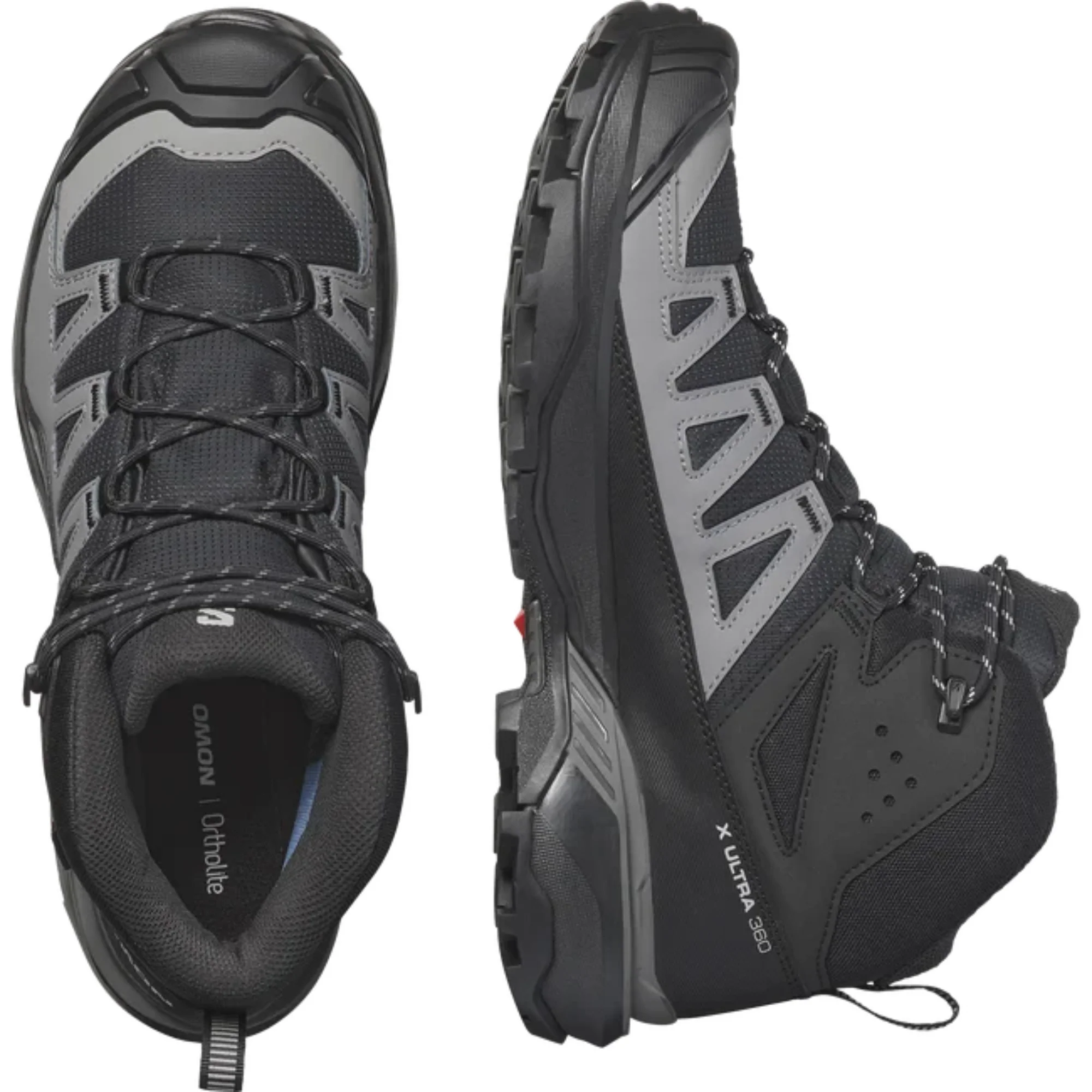 Salomon Men's X Ultra 360 Gore-Tex Mid Trail Boots (Black/Magnet/Pewter) - Image 3